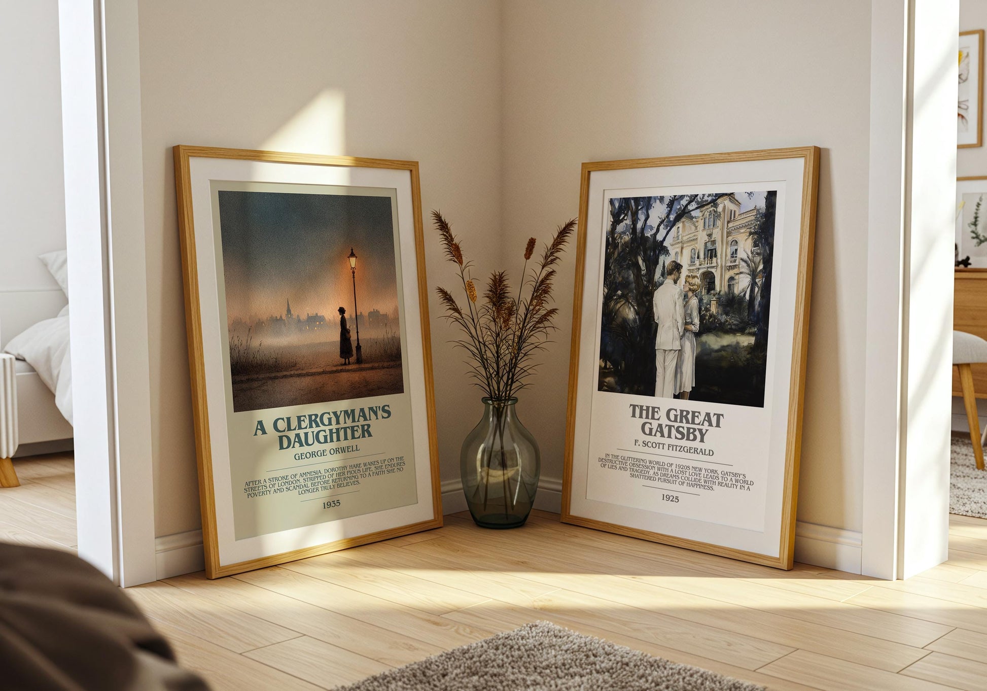 A Clergyman's Daughter by George Orwell | Book Poster | Literary Art Gift For Book Lover | Novel Inspired Wall Art | Free Delivery