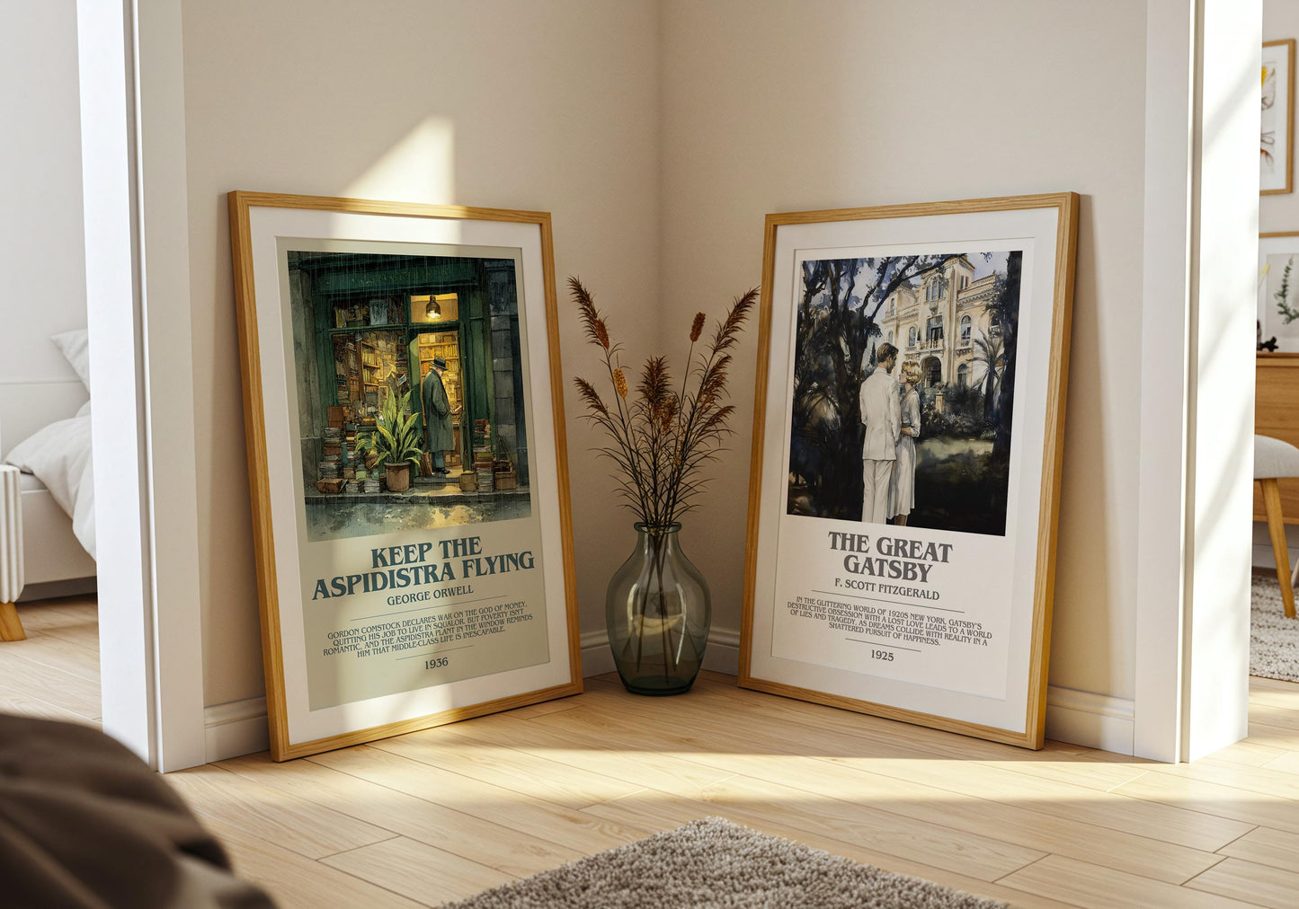 Keep the Aspidistra Flying by George Orwell | Book Poster | Literary Art Gift For Book Lover | Novel Inspired Wall Art | Free Delivery