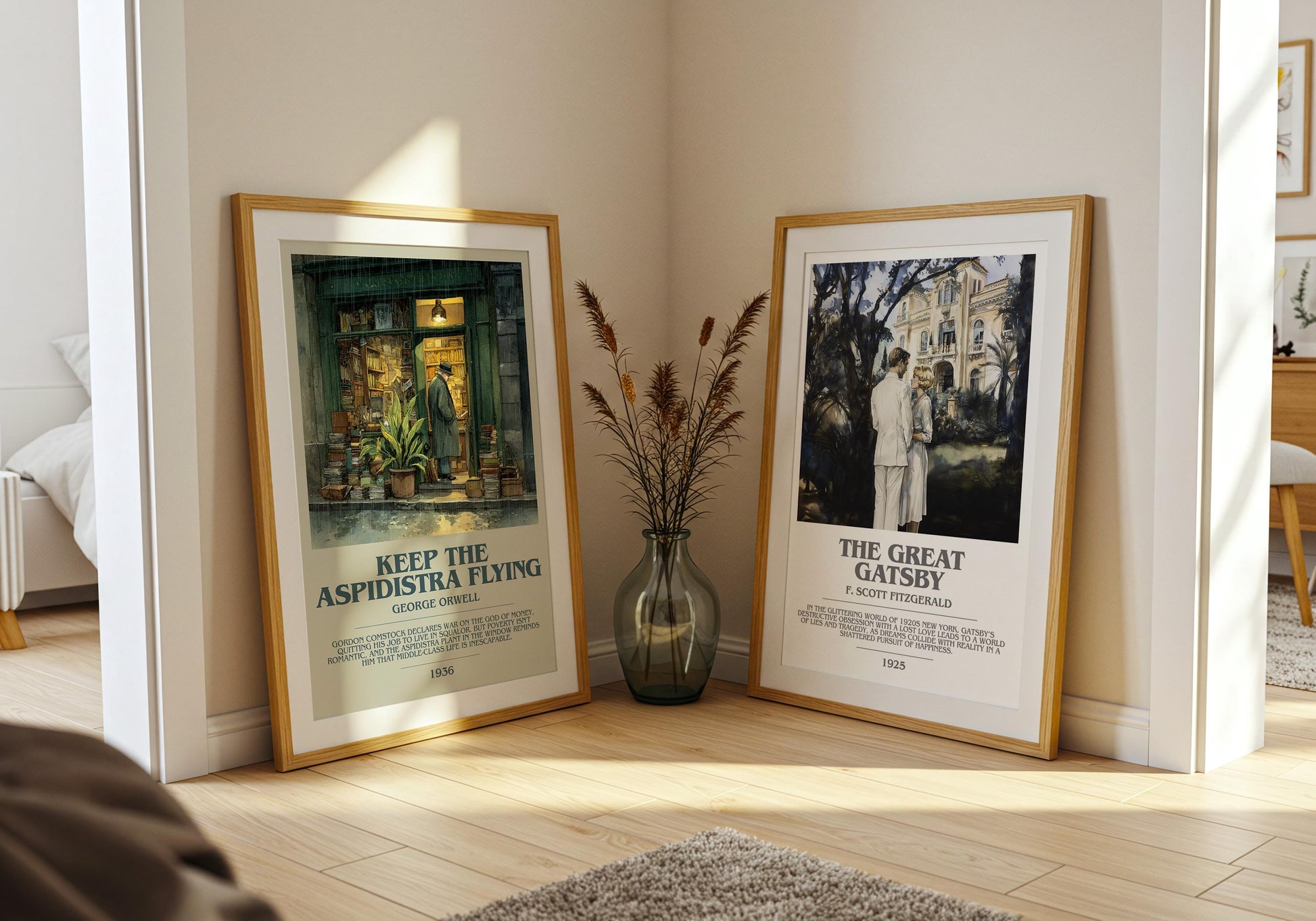 Keep the Aspidistra Flying by George Orwell | Book Poster | Literary Art Gift For Book Lover | Novel Inspired Wall Art | Free Delivery