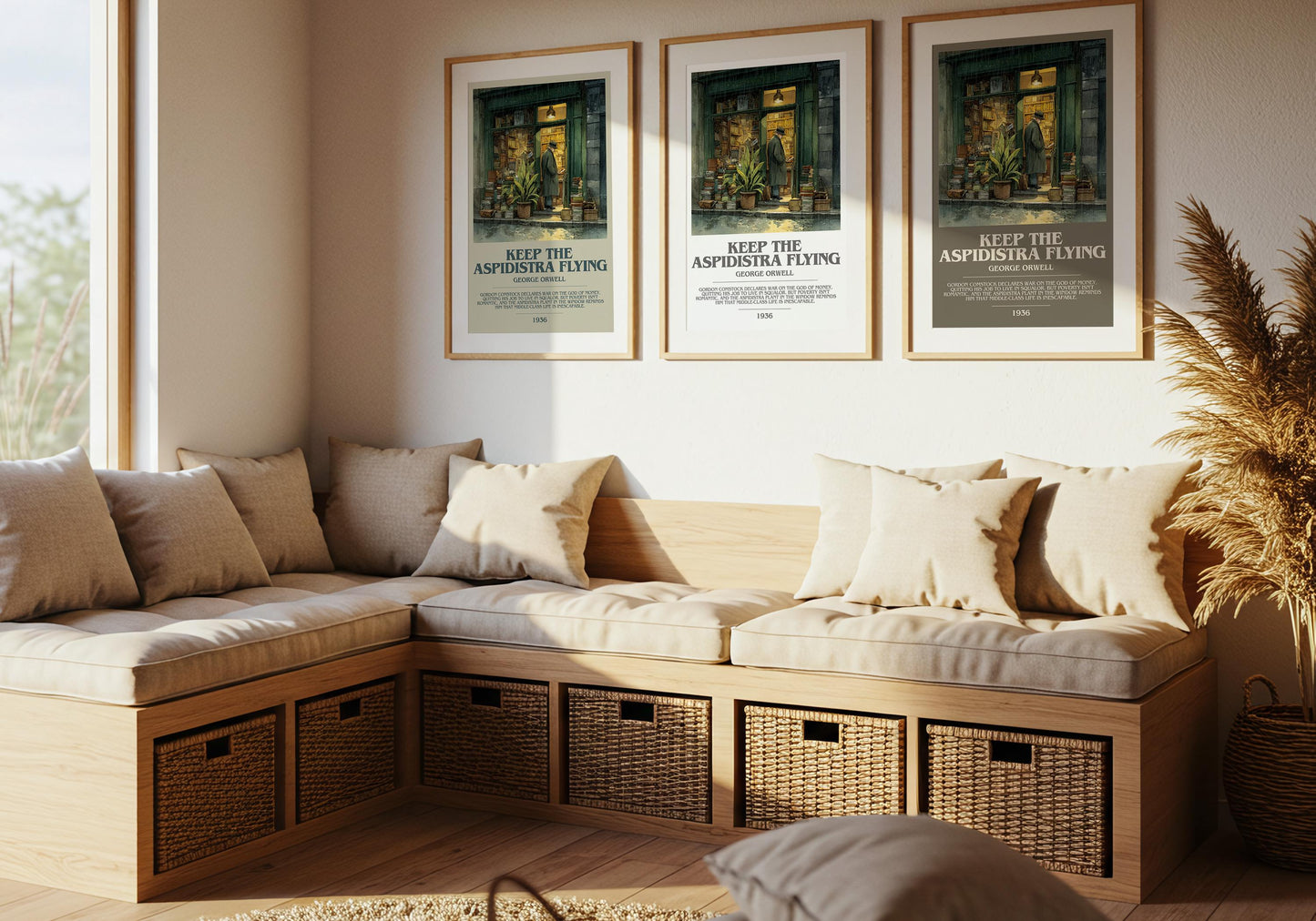 Keep the Aspidistra Flying by George Orwell | Book Poster | Literary Art Gift For Book Lover | Novel Inspired Wall Art | Free Delivery