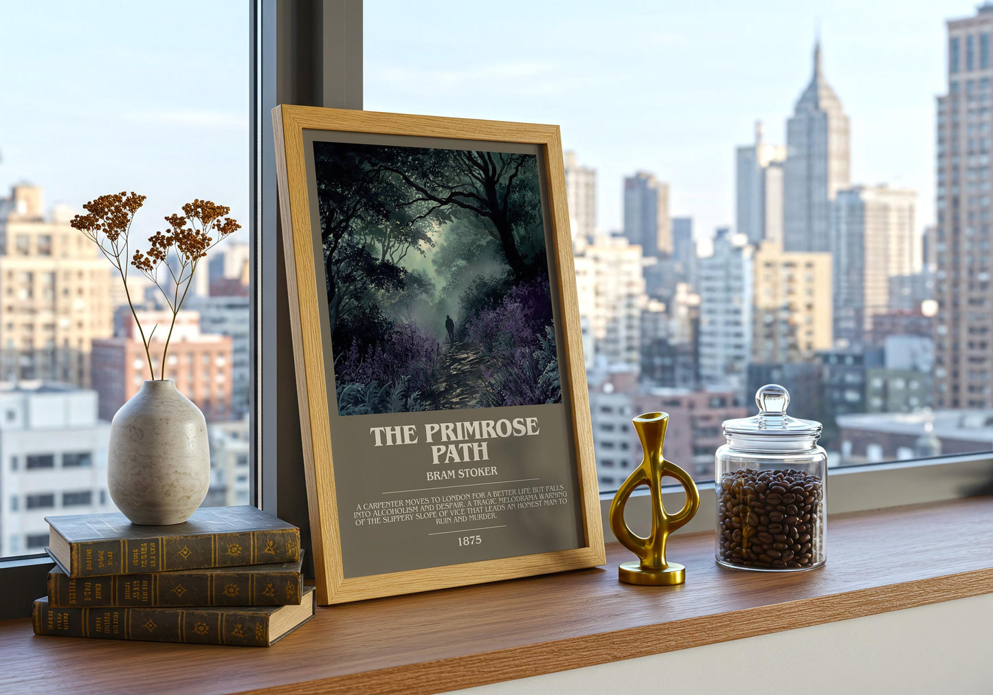 The Primrose Path by Bram Stoker | Book Poster | Literary Art Gift For Book Lover | Novel Inspired Wall Art | Free Deliver