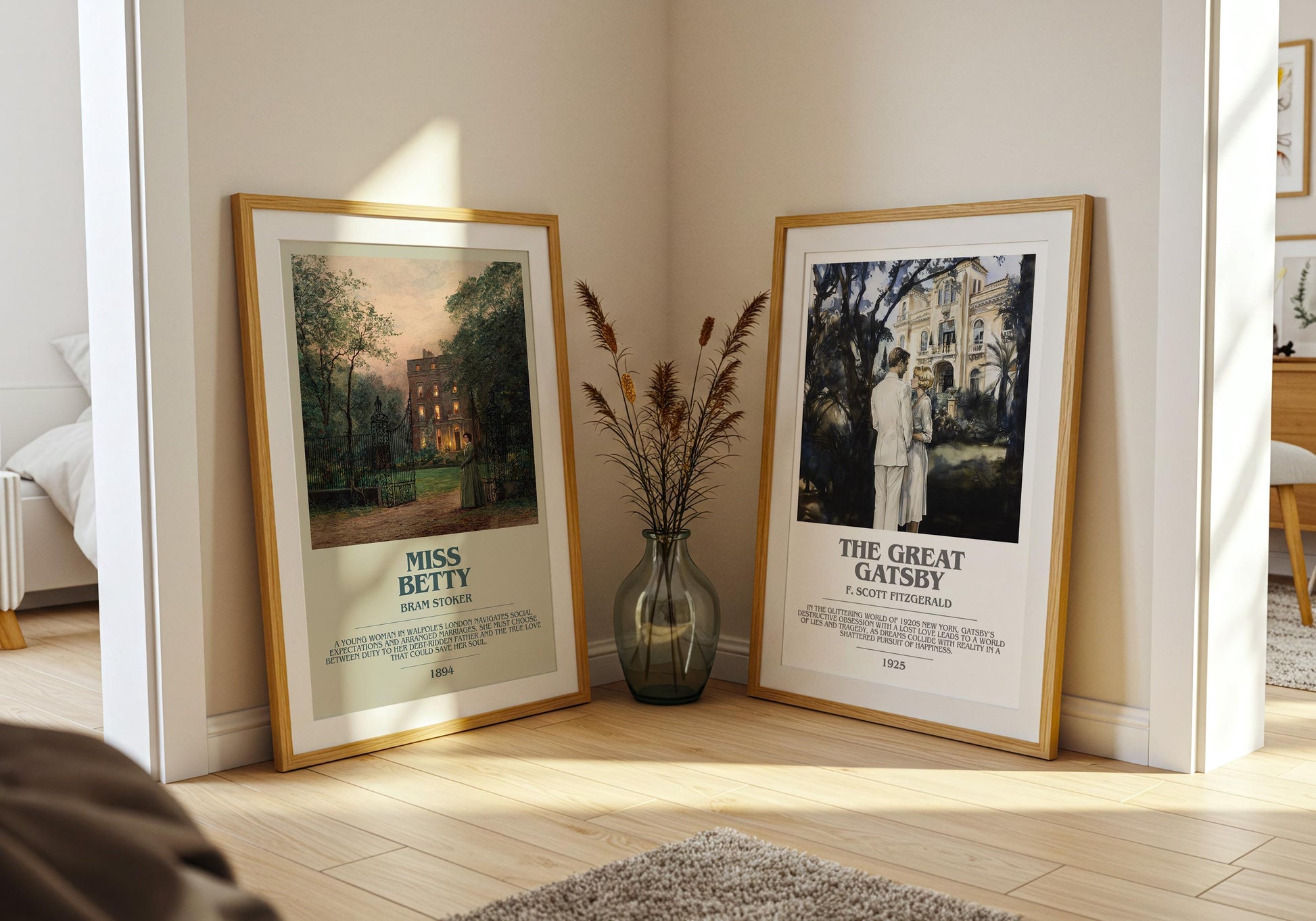 Miss Betty by Bram Stoker | Book Poster | Literary Art Gift For Book Lover | Novel Inspired Wall Art | Free Delivery