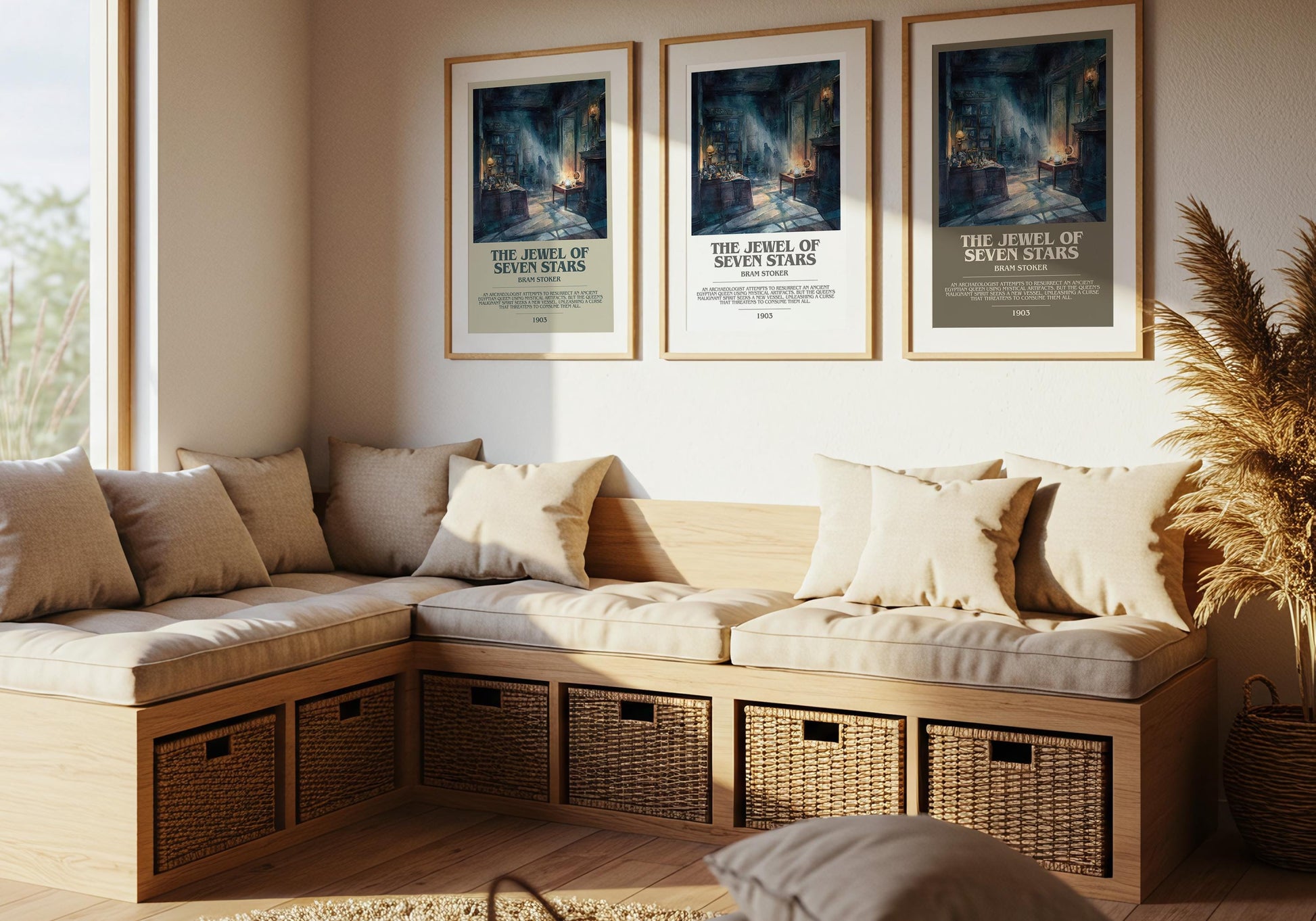 The Jewel of Seven Stars by Bram Stoker | Book Poster | Literary Art Gift For Book Lover | Novel Inspired Wall Art | Free Delivery