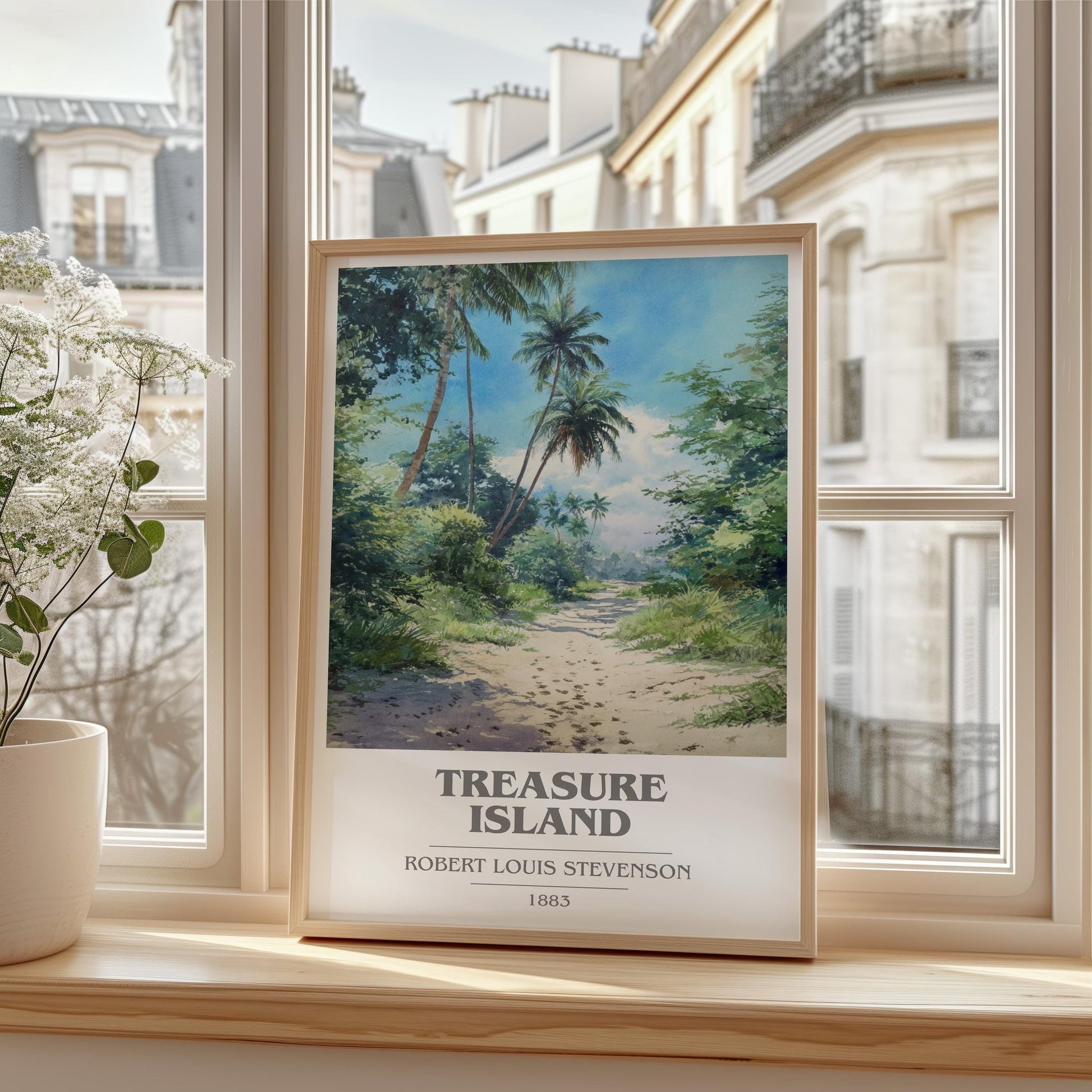 Treasure Island book cover poster colour and style options – Robert Louis Stevenson book art