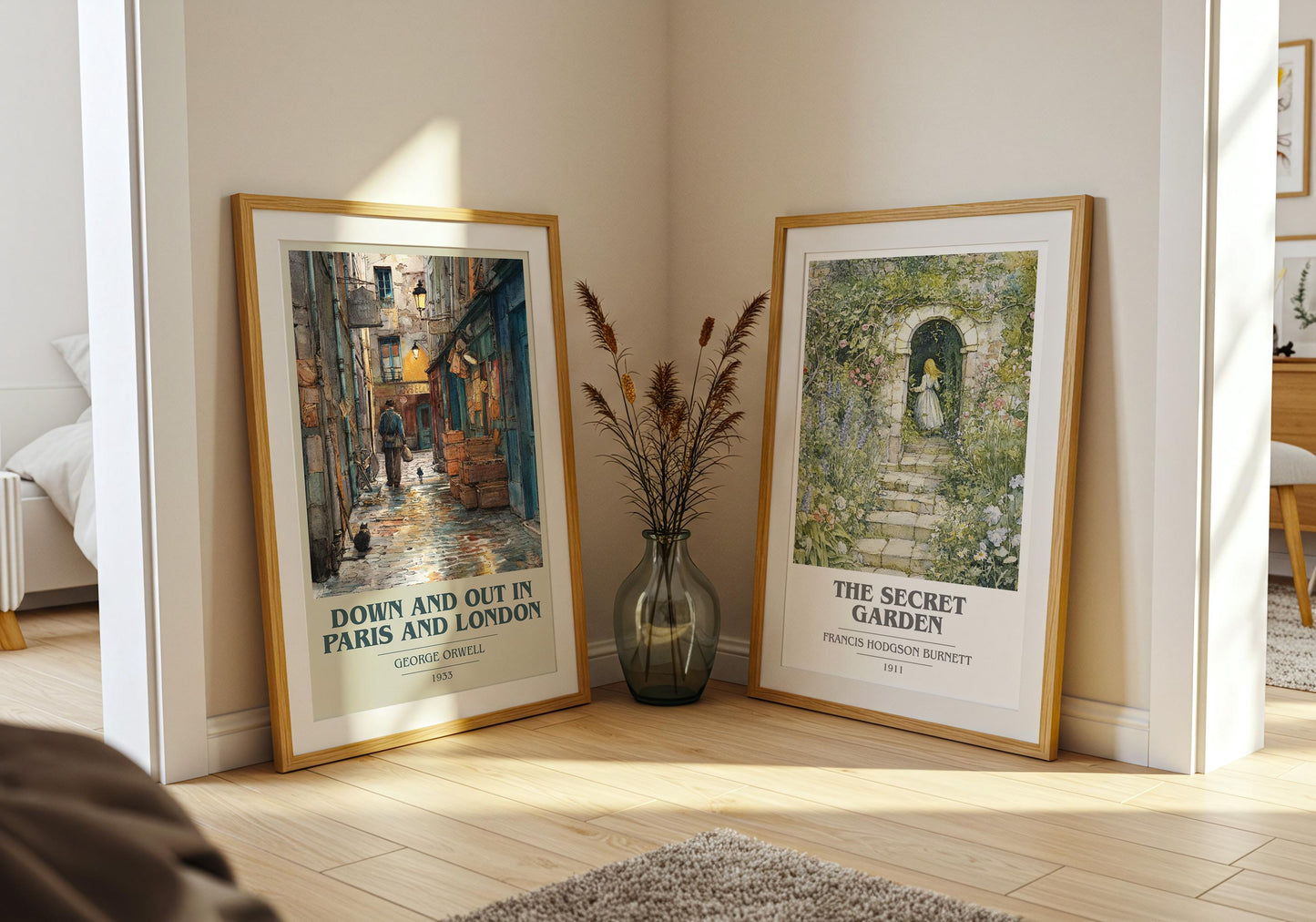 Down and Out in Paris and London by George Orwell | Book Poster | Literary Art Gift For Book Lover | Novel Inspired Wall Art | Free Delivery