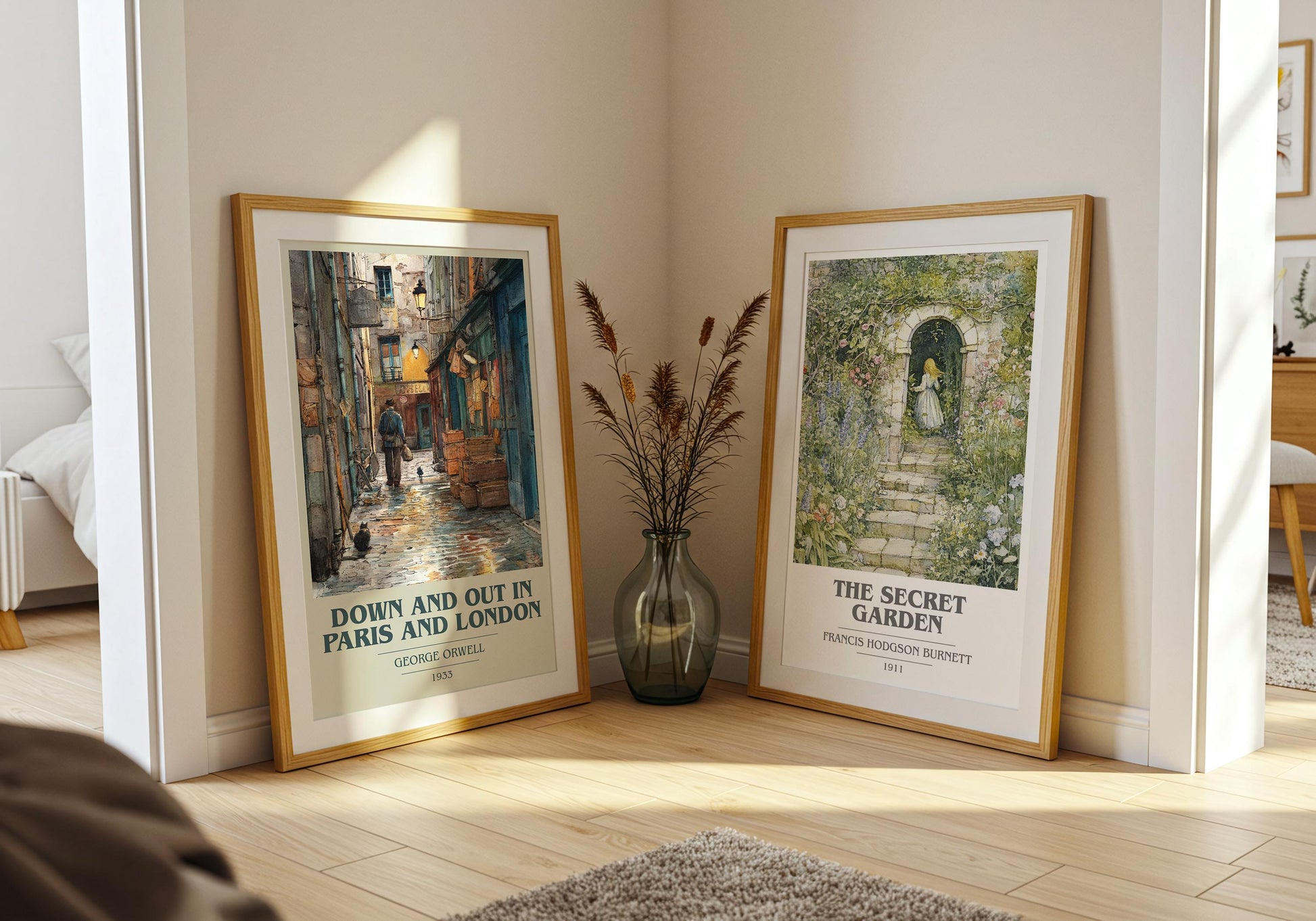 Down and Out in Paris and London by George Orwell | Book Poster | Literary Art Gift For Book Lover | Novel Inspired Wall Art | Free Delivery