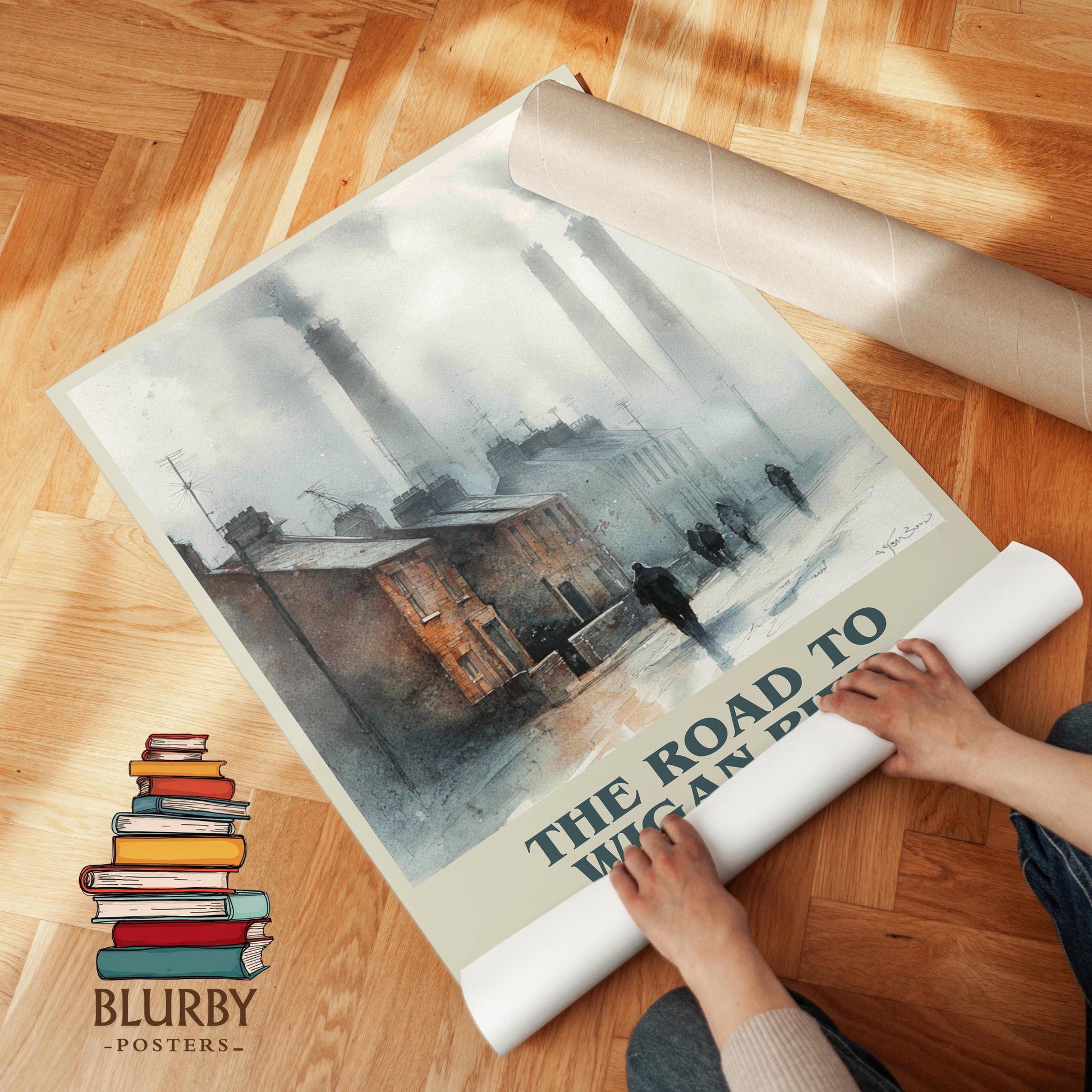 The Road to Wigan Pier by George Orwell | Book Poster | Literary Art Gift For Book Lover | Novel Inspired Wall Art | Free Delivery