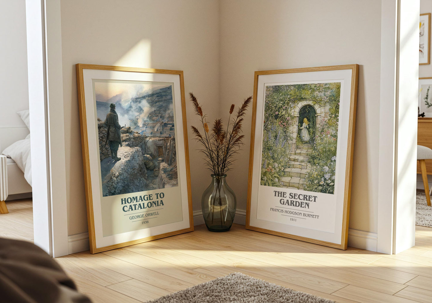 Homage to Catalonia by George Orwell | Book Poster | Literary Art Gift For Book Lover | Novel Inspired Wall Art | Free Delivery