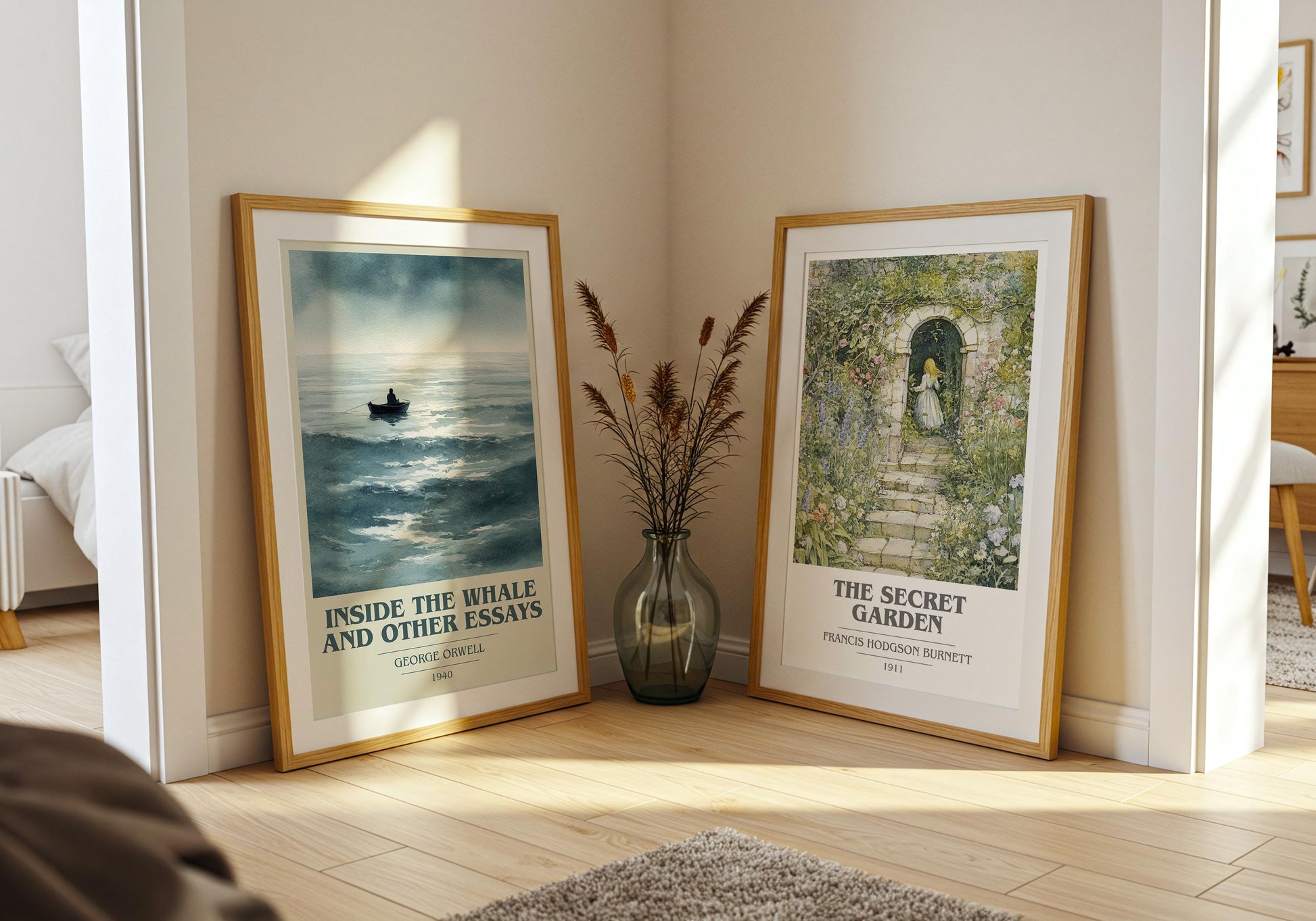 Inside the Whale and Other Essays by George Orwell | Book Poster | Literary Art Gift For Book Lover | Novel Inspired Wall Art | Free Deliver