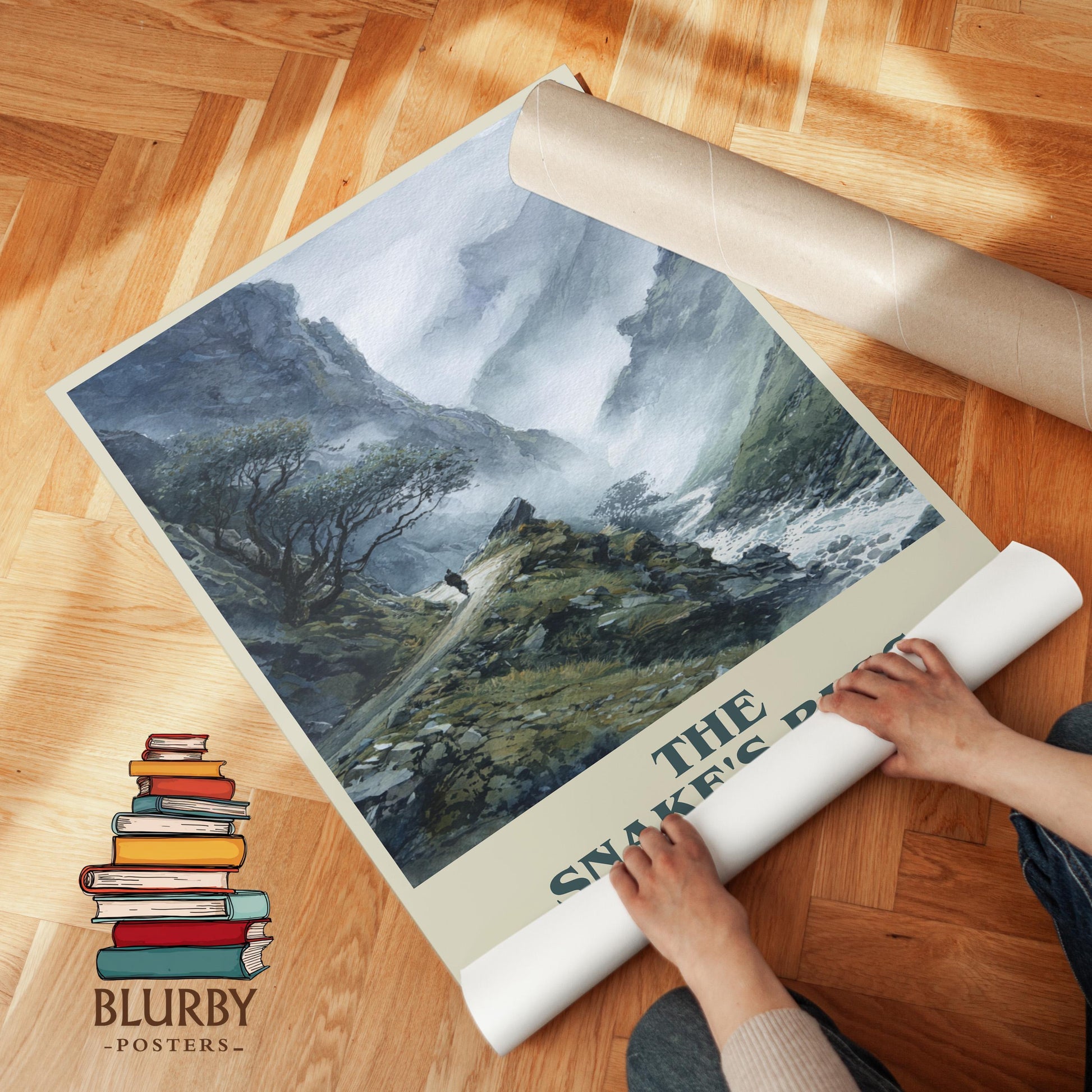 The Snake's Pass by Bram Stoker | Book Poster | Literary Art Gift For Book Lover | Novel Inspired Wall Art | Free Deliver