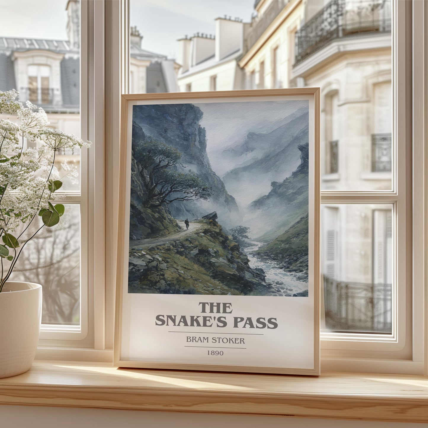 The Snake's Pass by Bram Stoker | Book Poster | Literary Art Gift For Book Lover | Novel Inspired Wall Art | Free Deliver