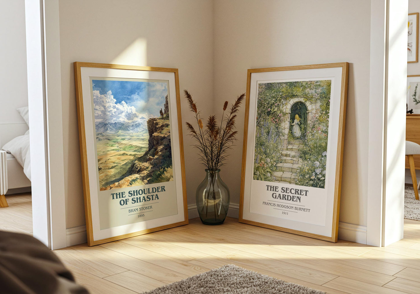 The Shoulder of Shasta by Bram Stoker | Book Poster | Literary Art Gift For Book Lover | Novel Inspired Wall Art | Free Deliver