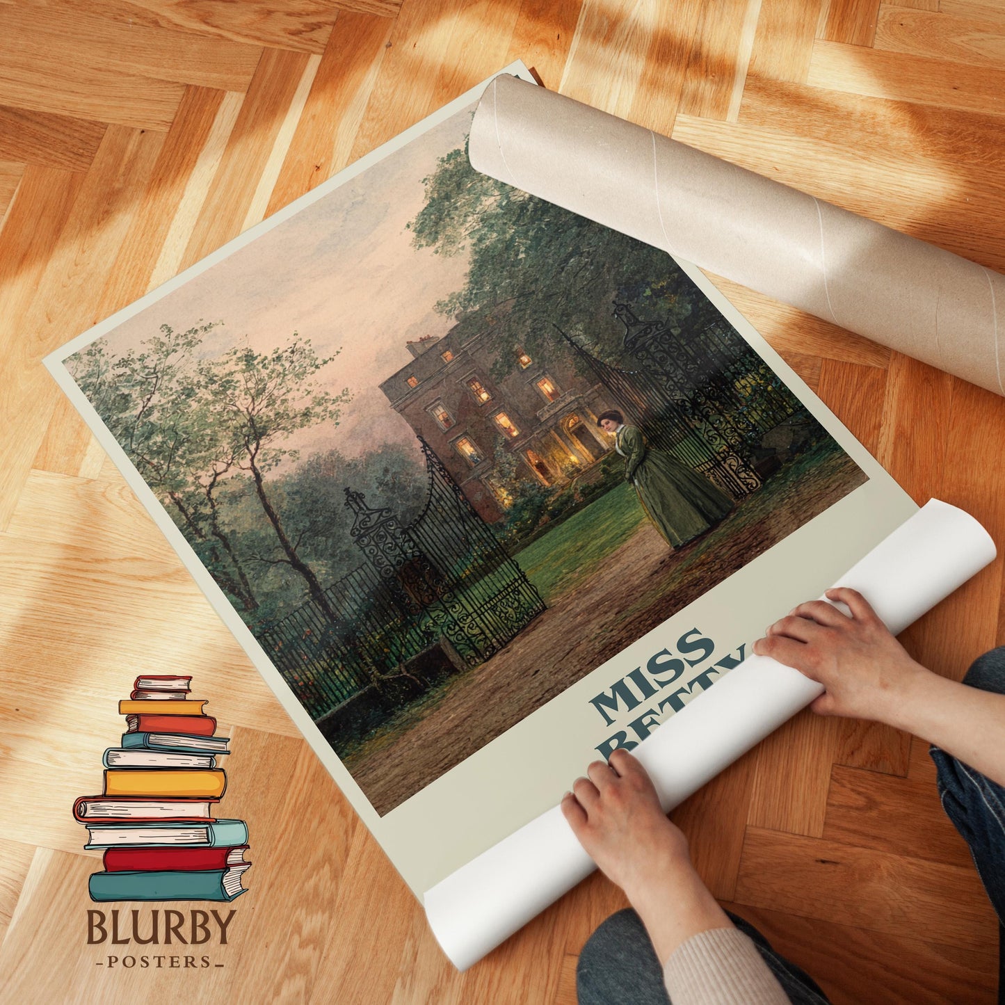 Miss Betty by Bram Stoker | Book Poster | Literary Art Gift For Book Lover | Novel Inspired Wall Art | Free Delivery