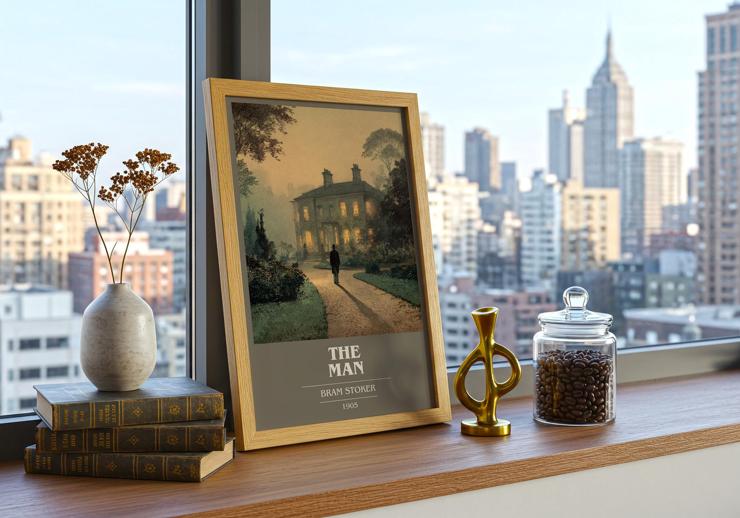 The Man by Bram Stoker | Book Poster | Literary Art Gift For Book Lover | Novel Inspired Wall Art | Free Delivery