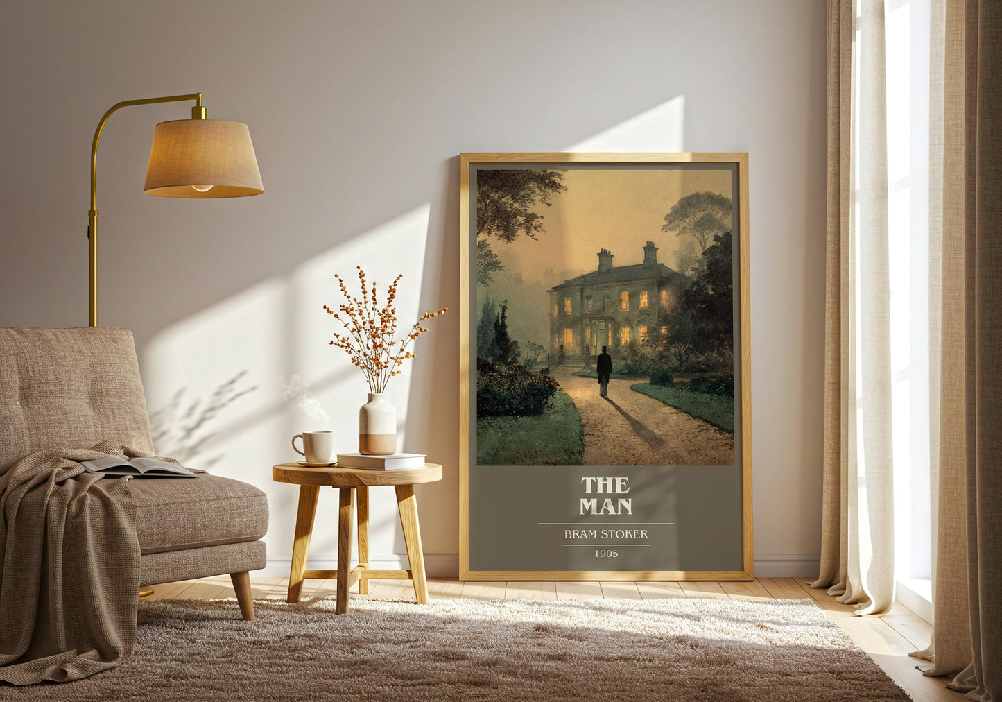 The Man by Bram Stoker | Book Poster | Literary Art Gift For Book Lover | Novel Inspired Wall Art | Free Delivery