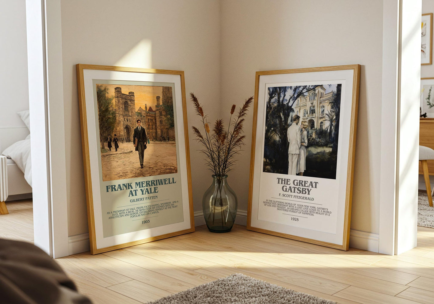 Frank Merriwell At Yale bookish poster paired in gallery wall – literary art prints