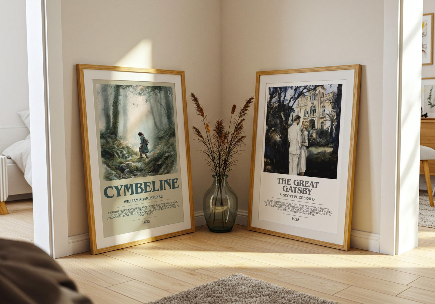 Cymbeline by William Shakespeare | Book Poster | Literary Art Gift For Book Lover | Novel Inspired Wall Art | Free Delivery