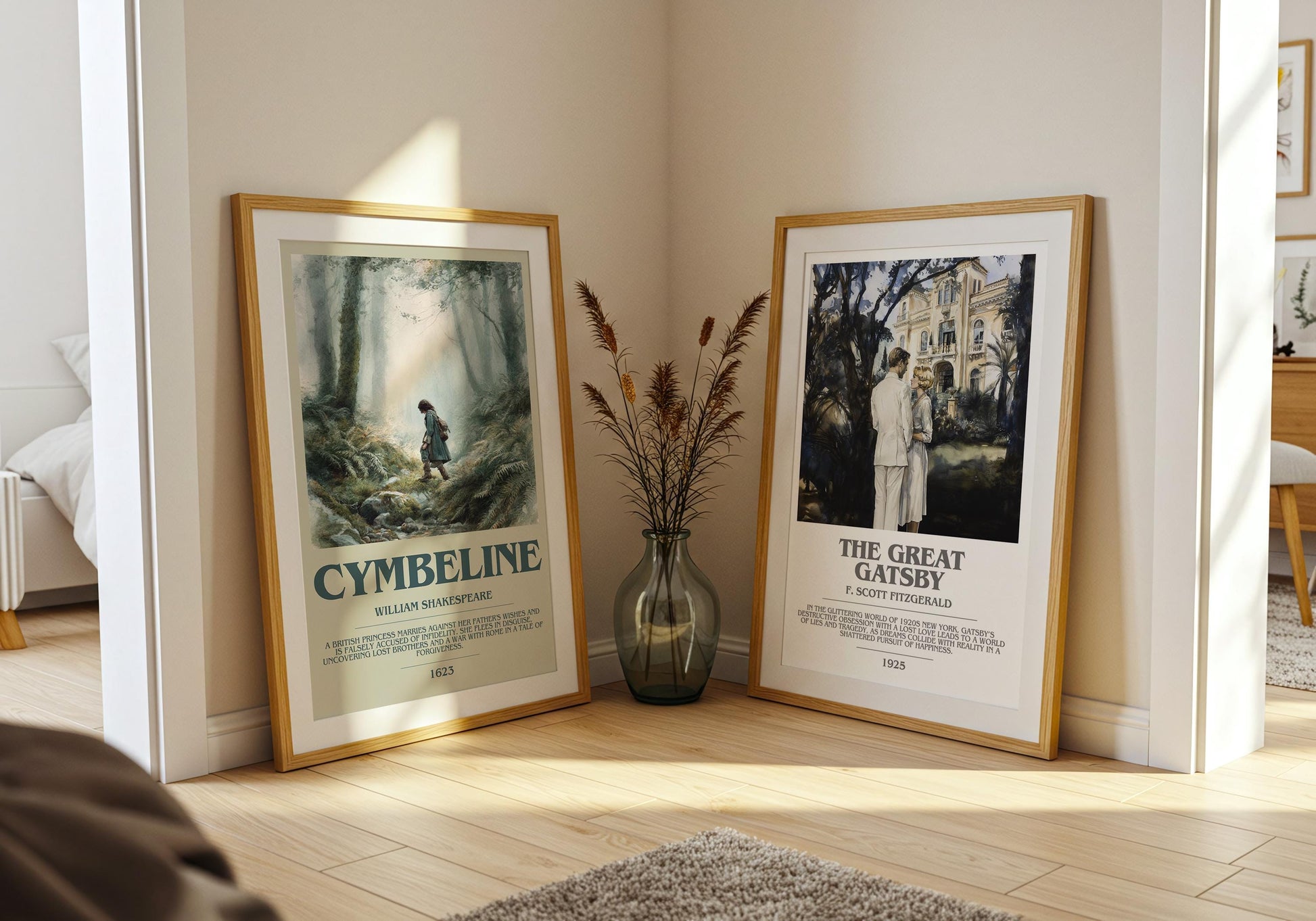 Cymbeline by William Shakespeare | Book Poster | Literary Art Gift For Book Lover | Novel Inspired Wall Art | Free Delivery