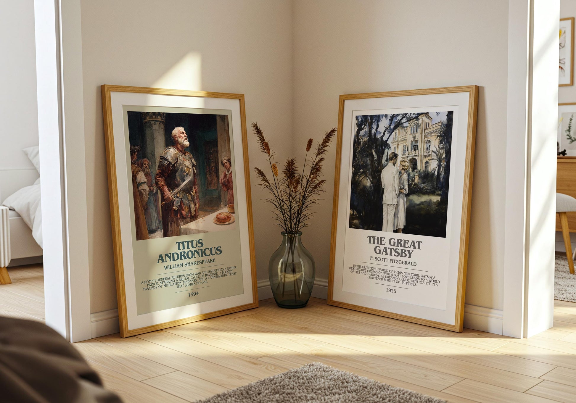 Titus Andronicus by William Shakespeare | Book Poster | Literary Art Gift For Book Lover | Novel Inspired Wall Art | Free Delivery