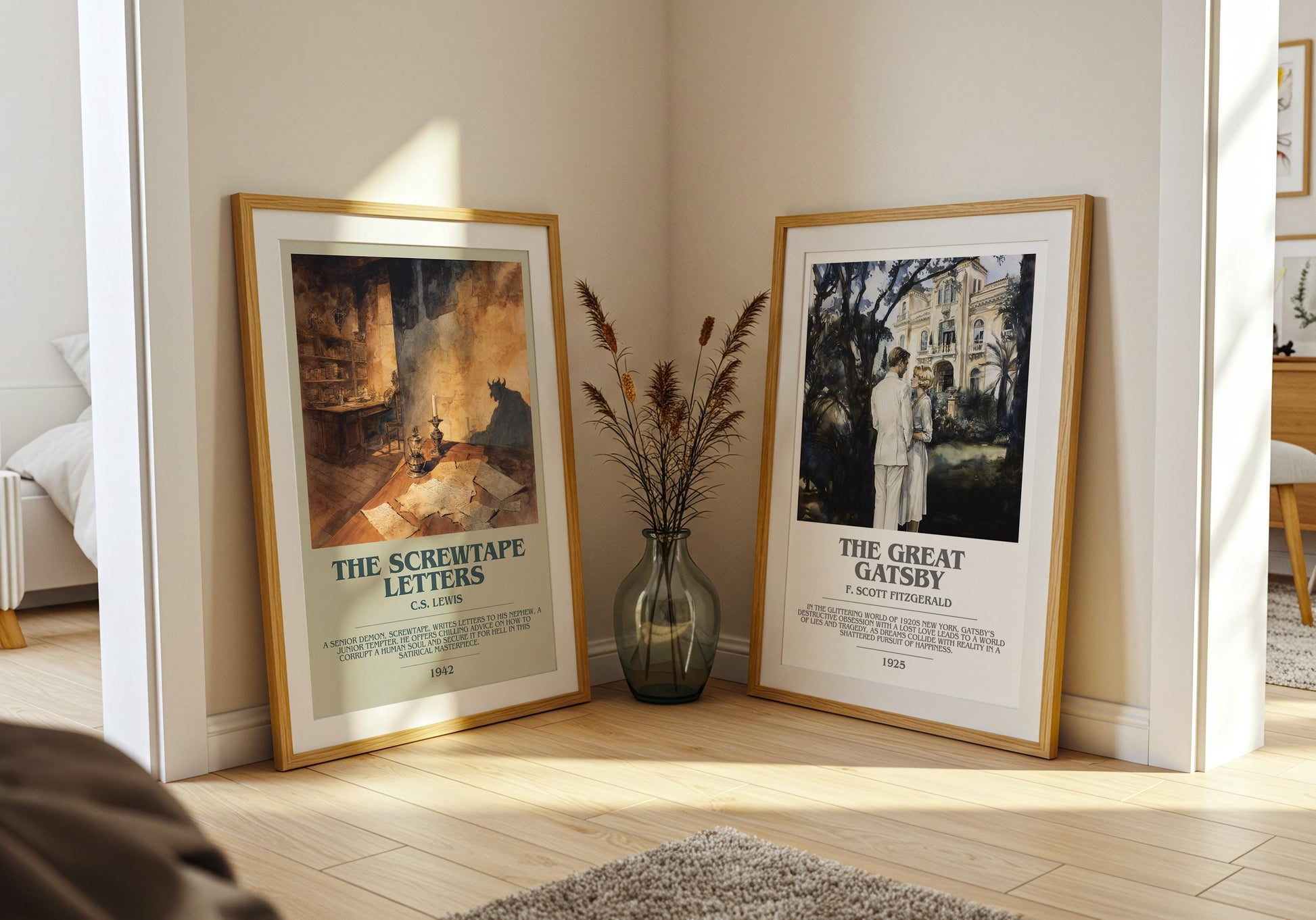 The Screwtape Letters by C.S. Lewis | Book Poster | Literary Art Gift For Book Lover | Novel Inspired Wall Art | Free Delivery