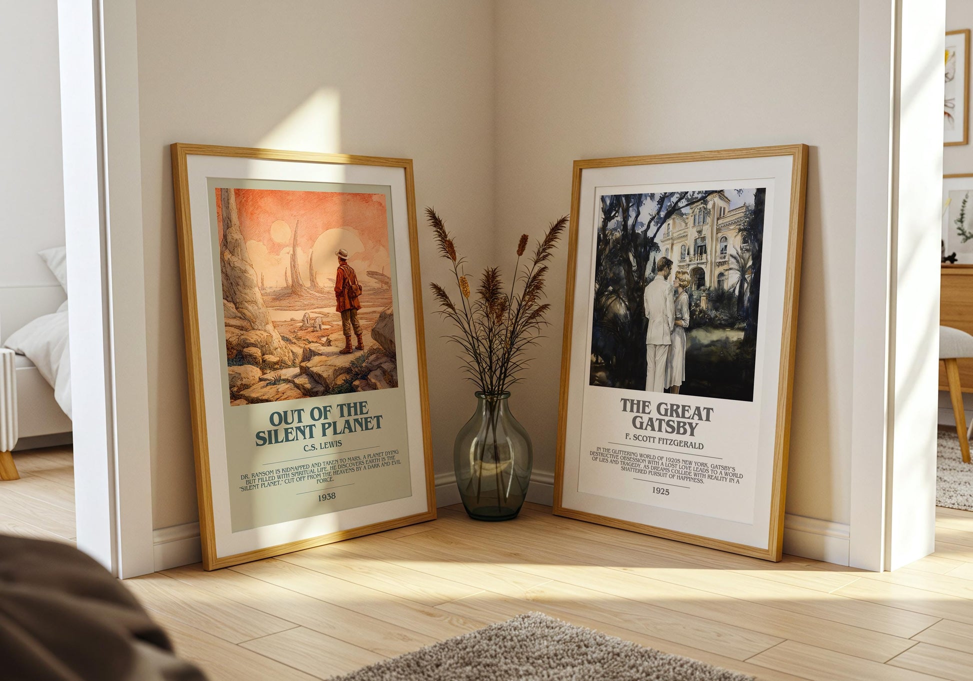 Out of the Silent Planet by C.S. Lewis | Book Poster | Literary Art Gift For Book Lover | Novel Inspired Wall Art | Free Delivery