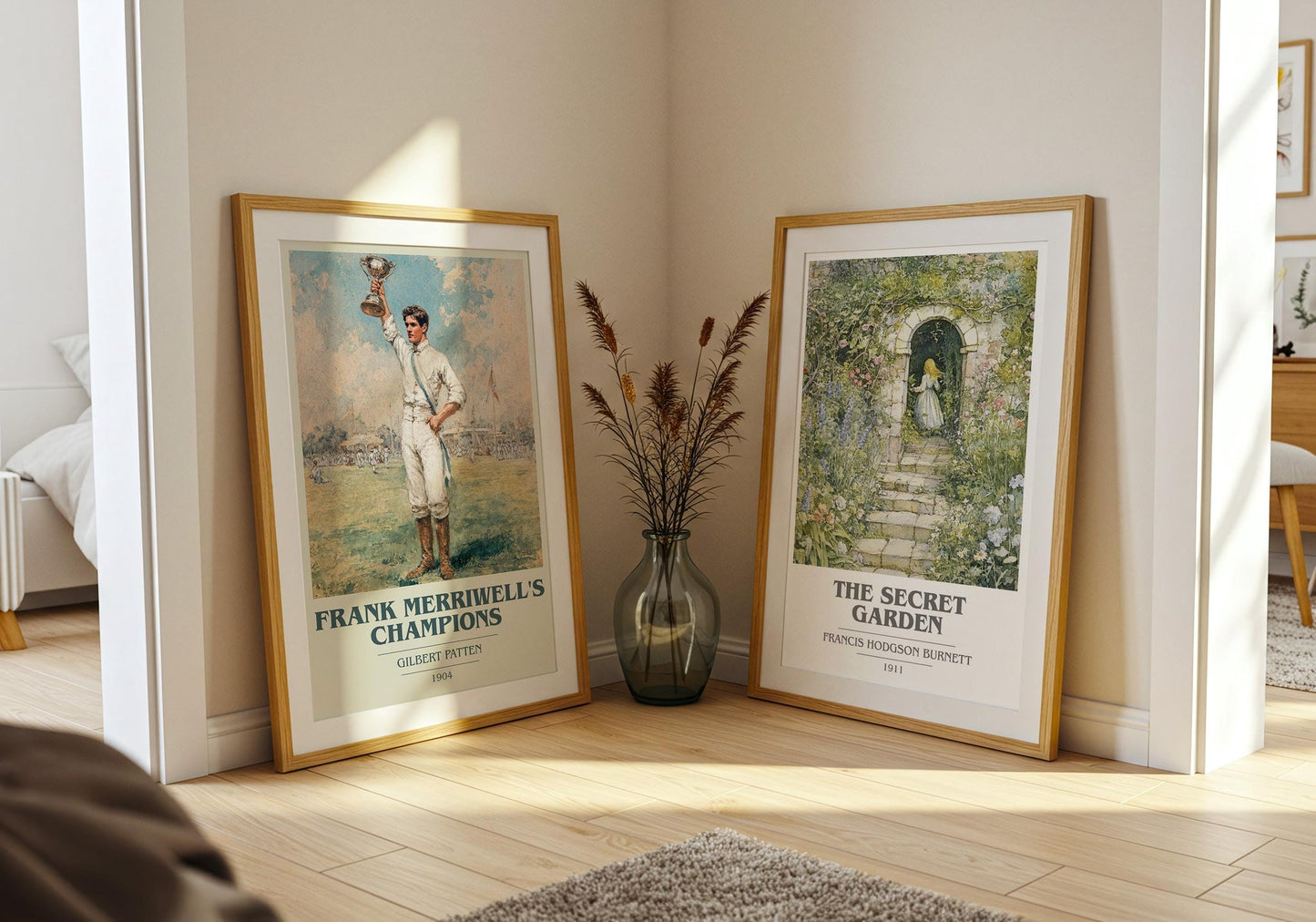 Frank Merriwell's Champions book cover poster paired in gallery wall – literary art prints