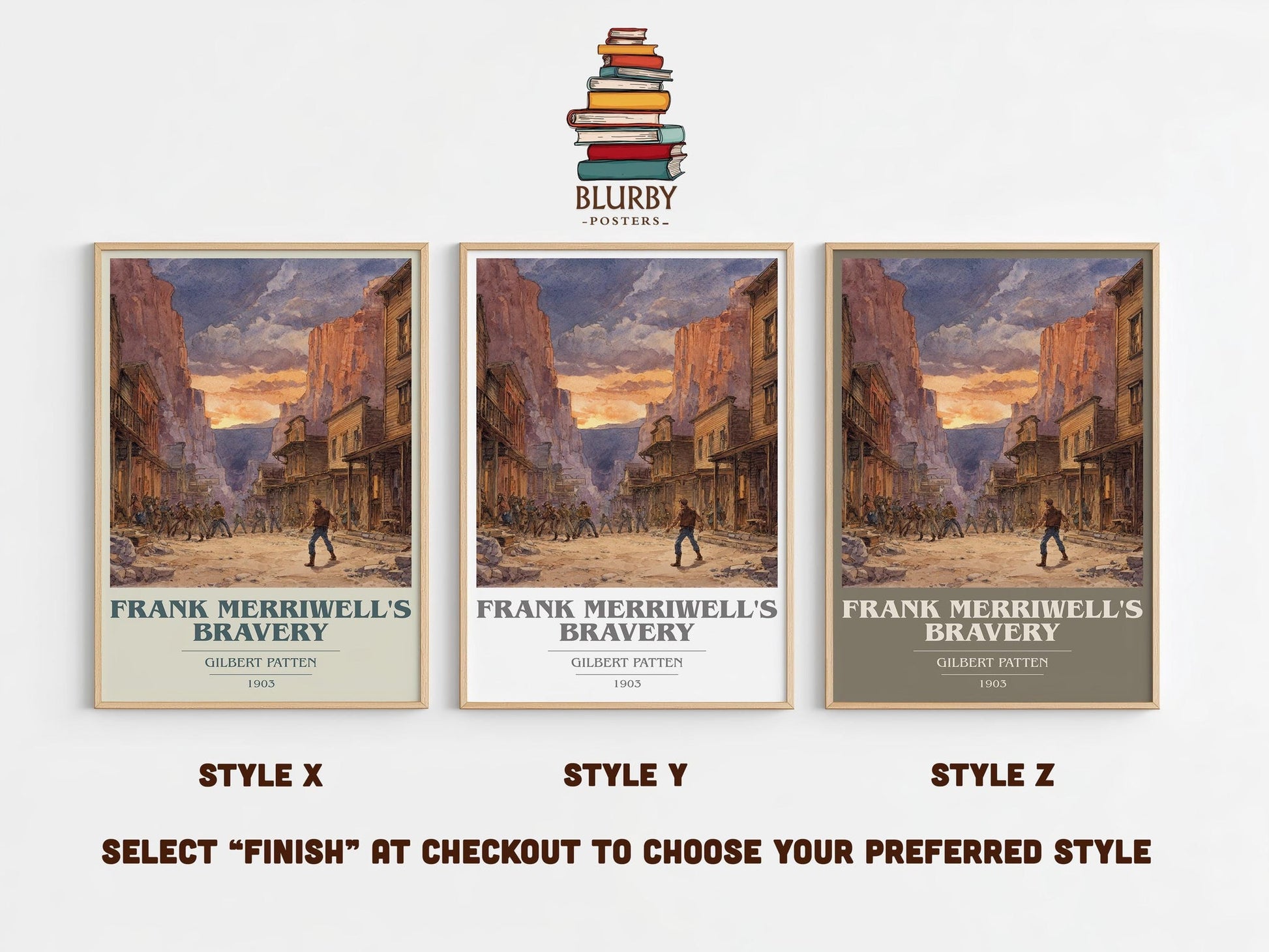 Frank Merriwell's Bravery book cover poster colour and style options – Gilbert Patten book art