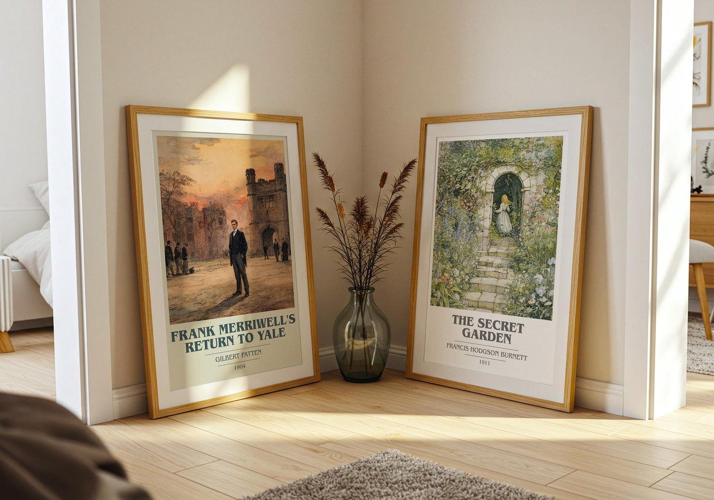 Frank Merriwell's Return To Yale book cover poster paired in gallery wall – literary art prints