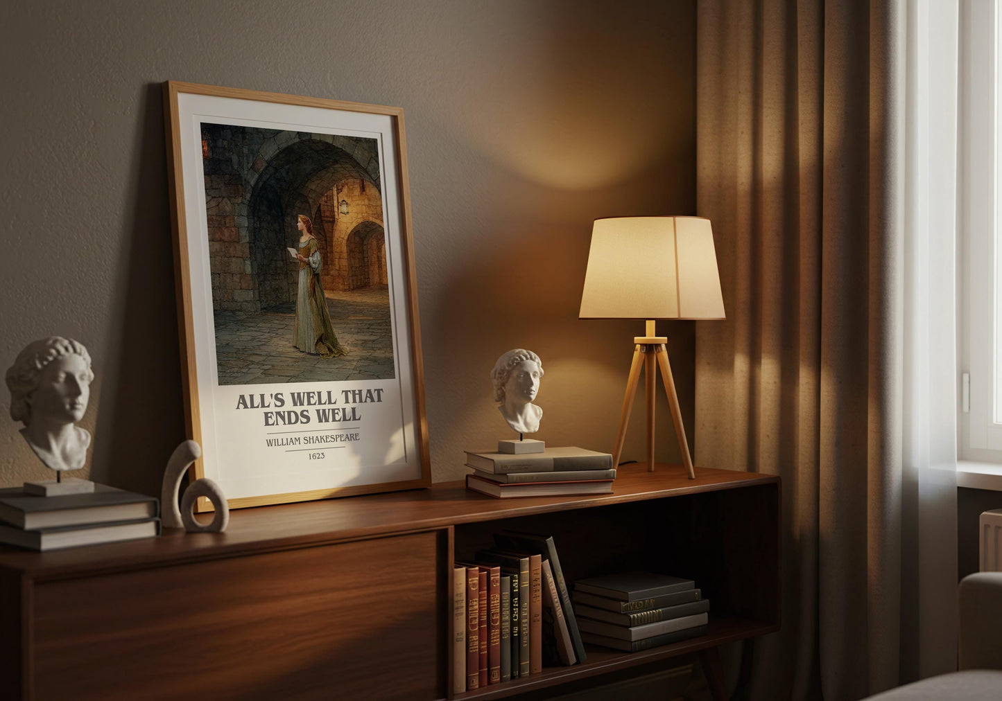 All's Well That Ends Well by William Shakespeare | Book Poster | Literary Art Gift For Book Lover | Novel Inspired Wall Art | Free Delivery