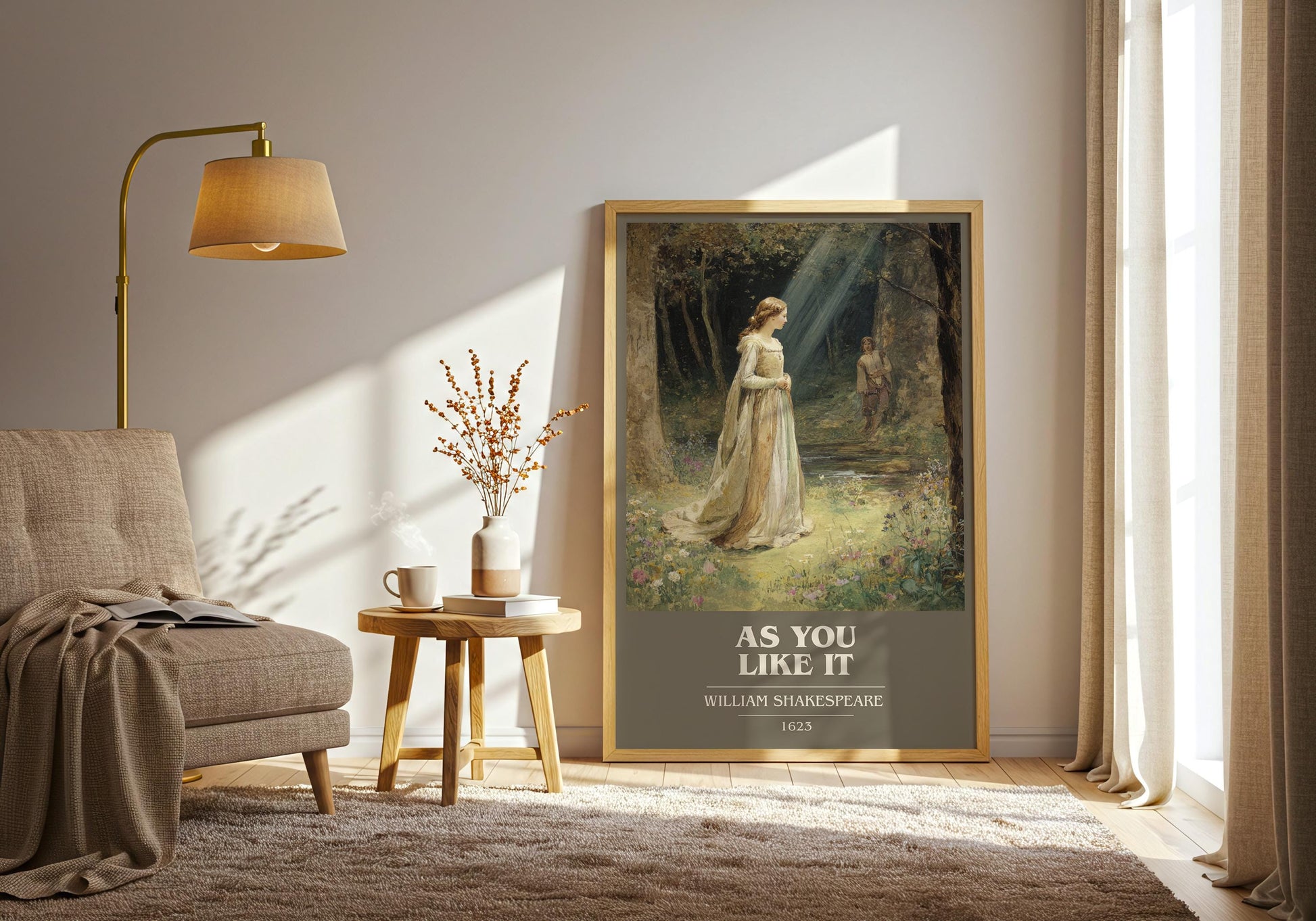 As You Like It by William Shakespeare | Book Poster | Literary Art Gift For Book Lover | Novel Inspired Wall Art | Free Delivery