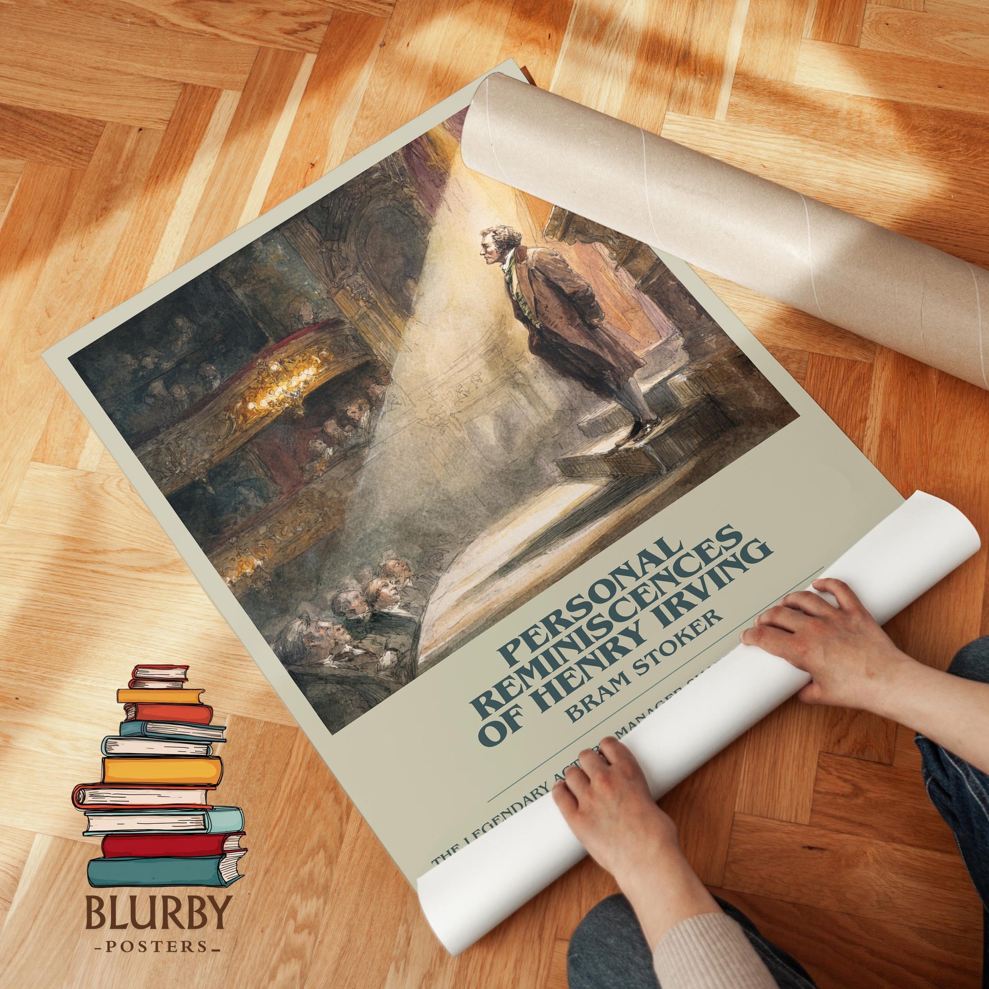 Personal Reminiscences of Henry Irving by Bram Stoker | Book Poster | Literary Art Gift For Book Lover | Novel Inspired Wall Art