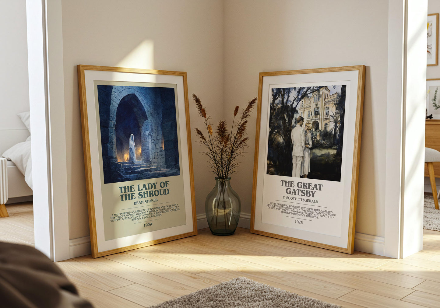 The Lady of the Shroud by Bram Stoker | Book Poster | Literary Art Gift For Book Lover | Novel Inspired Wall Art | Free Delivery