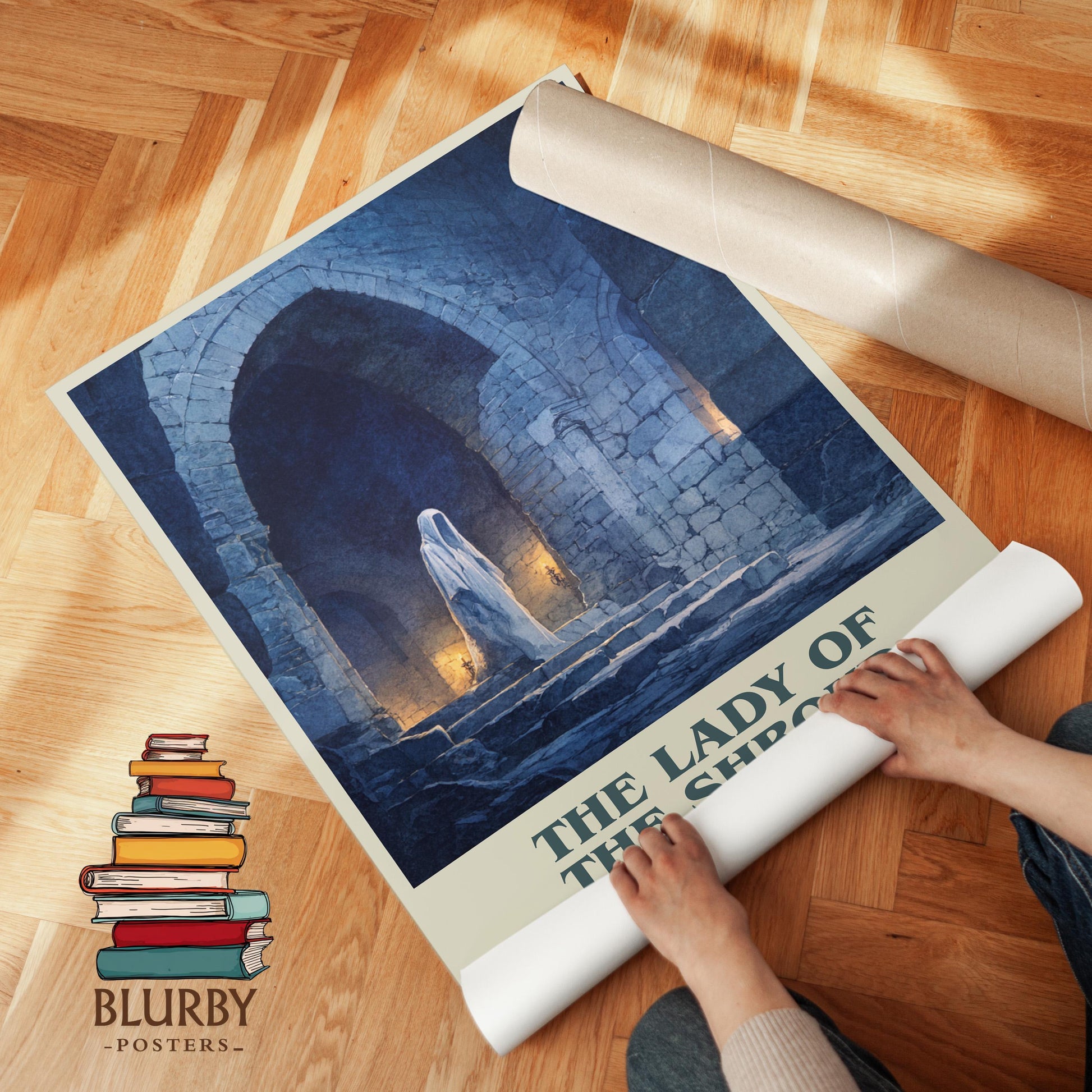 The Lady of the Shroud by Bram Stoker | Book Poster | Literary Art Gift For Book Lover | Novel Inspired Wall Art | Free Delivery