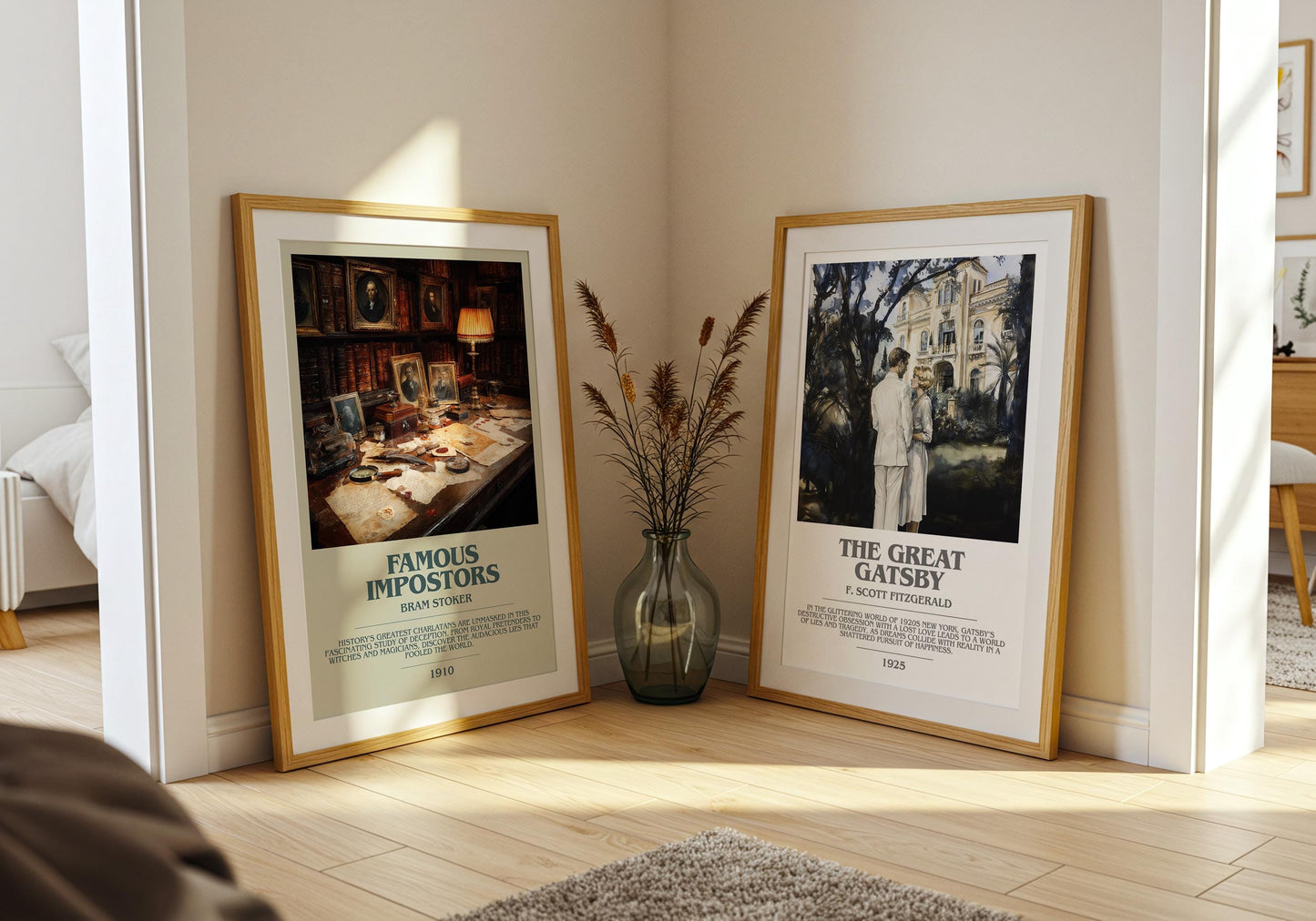 Famous Impostors by Bram Stoker | Book Poster | Literary Art Gift For Book Lover | Novel Inspired Wall Art | Free Delivery