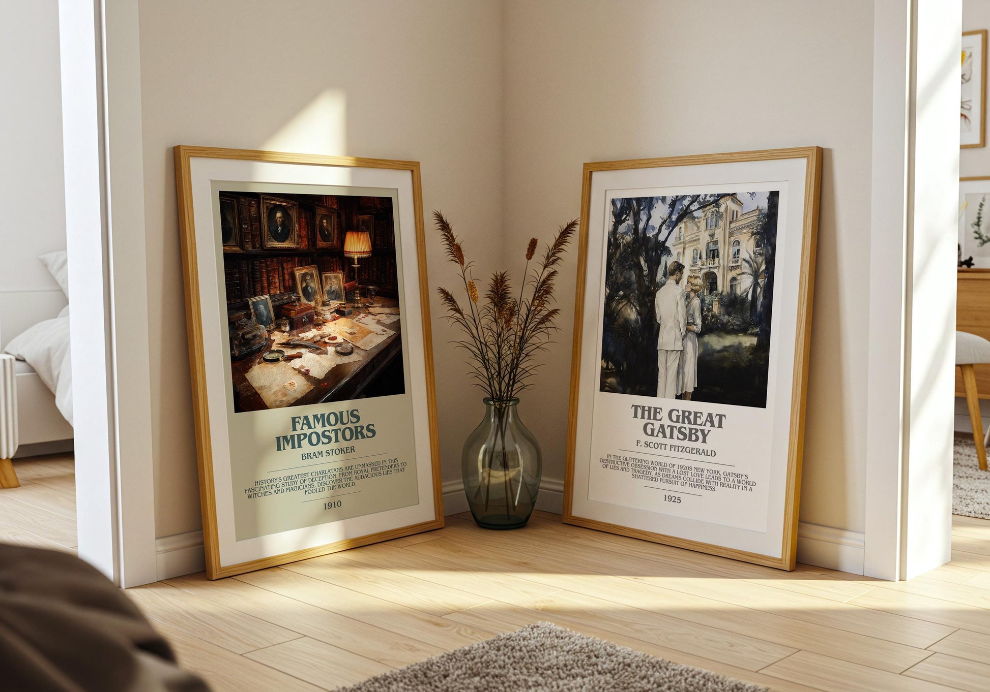 Famous Impostors by Bram Stoker | Book Poster | Literary Art Gift For Book Lover | Novel Inspired Wall Art | Free Delivery