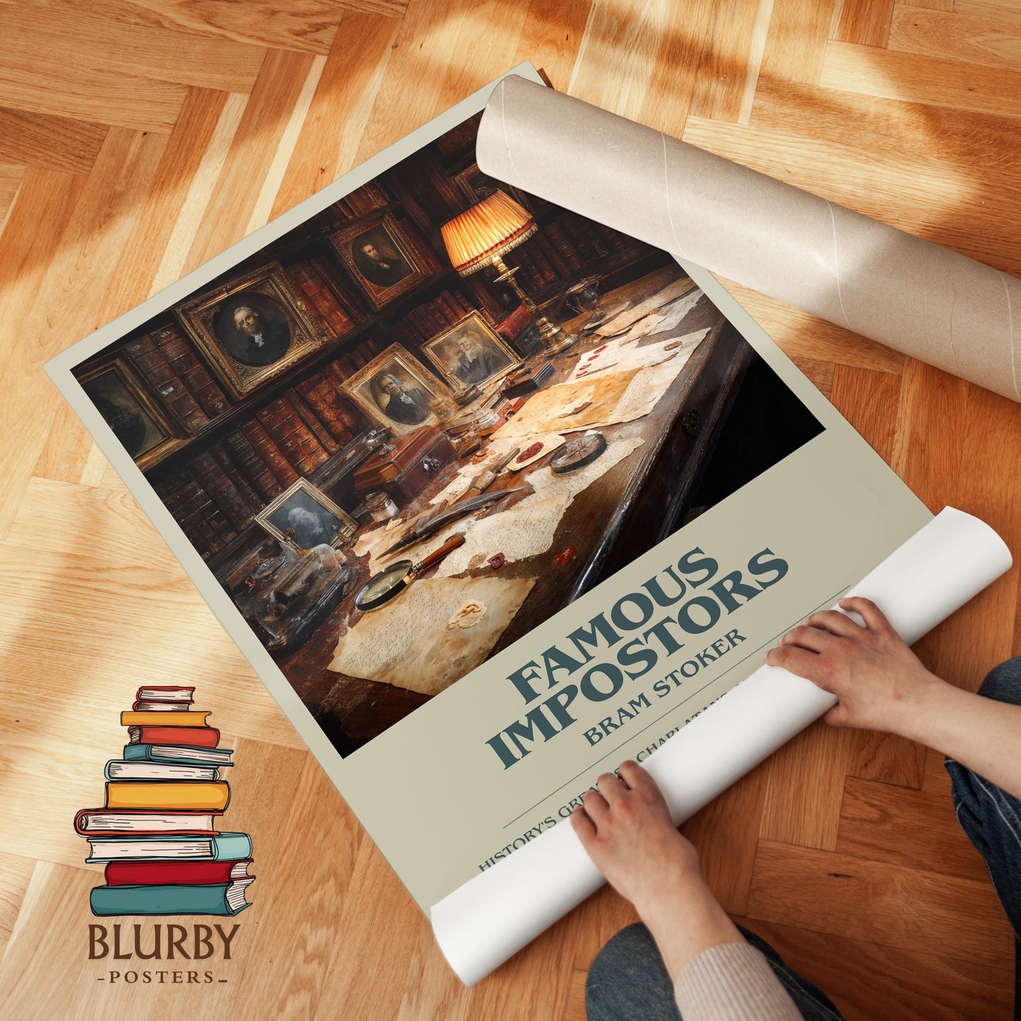 Famous Impostors by Bram Stoker | Book Poster | Literary Art Gift For Book Lover | Novel Inspired Wall Art | Free Delivery