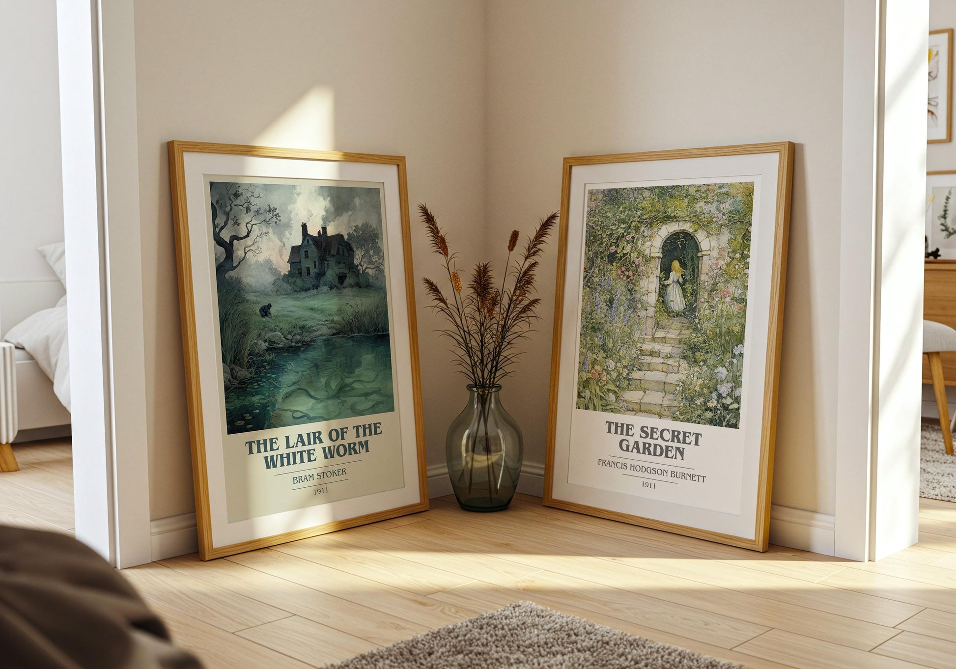 The Lair of the White Worm by Bram Stoker | Book Poster | Literary Art Gift For Book Lover | Novel Inspired Wall Art | Free Delivery