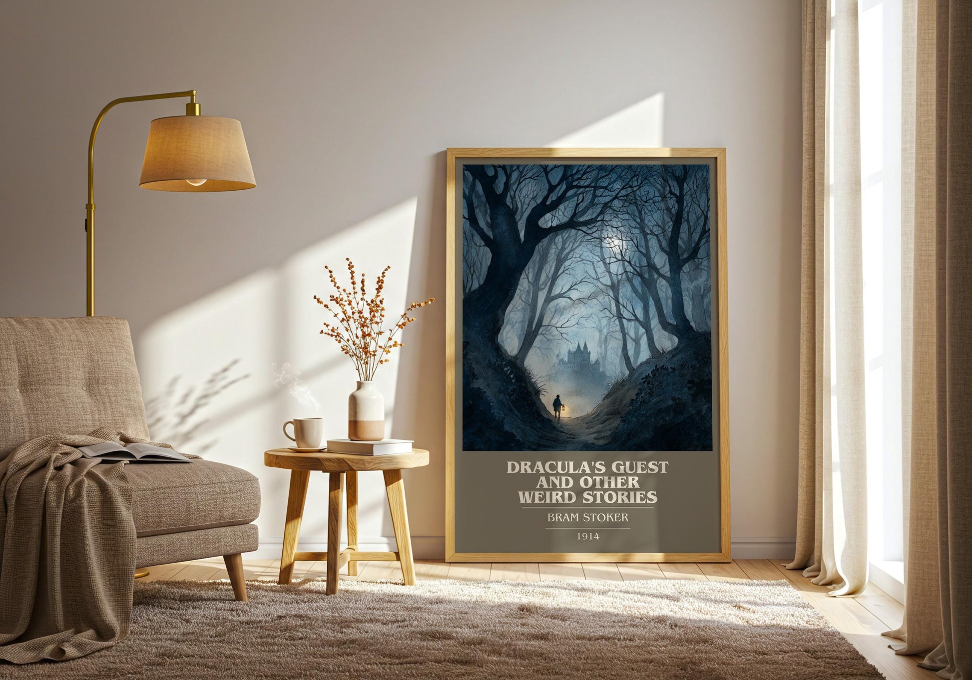 Dracula's Guest and Other Weird Stories by Bram Stoker | Book Poster | Literary Art Gift For Book Lover | Novel Inspired Wall Art