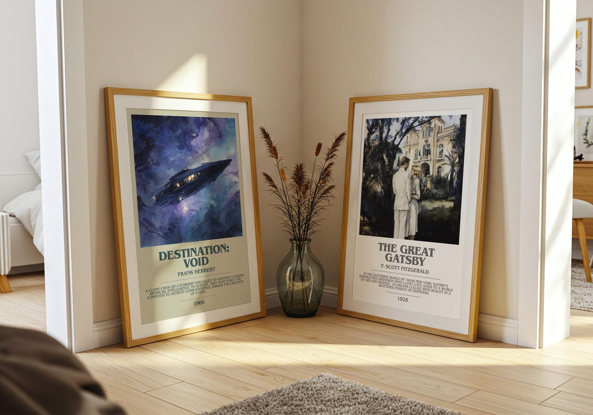 Destination: Void bookish poster paired in gallery wall – literary art prints