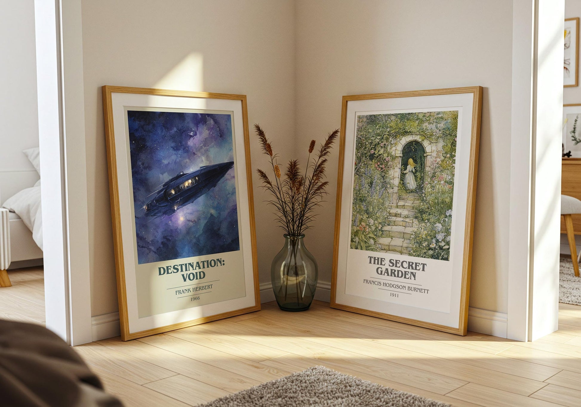 Destination: Void book cover poster paired in gallery wall – literary art prints