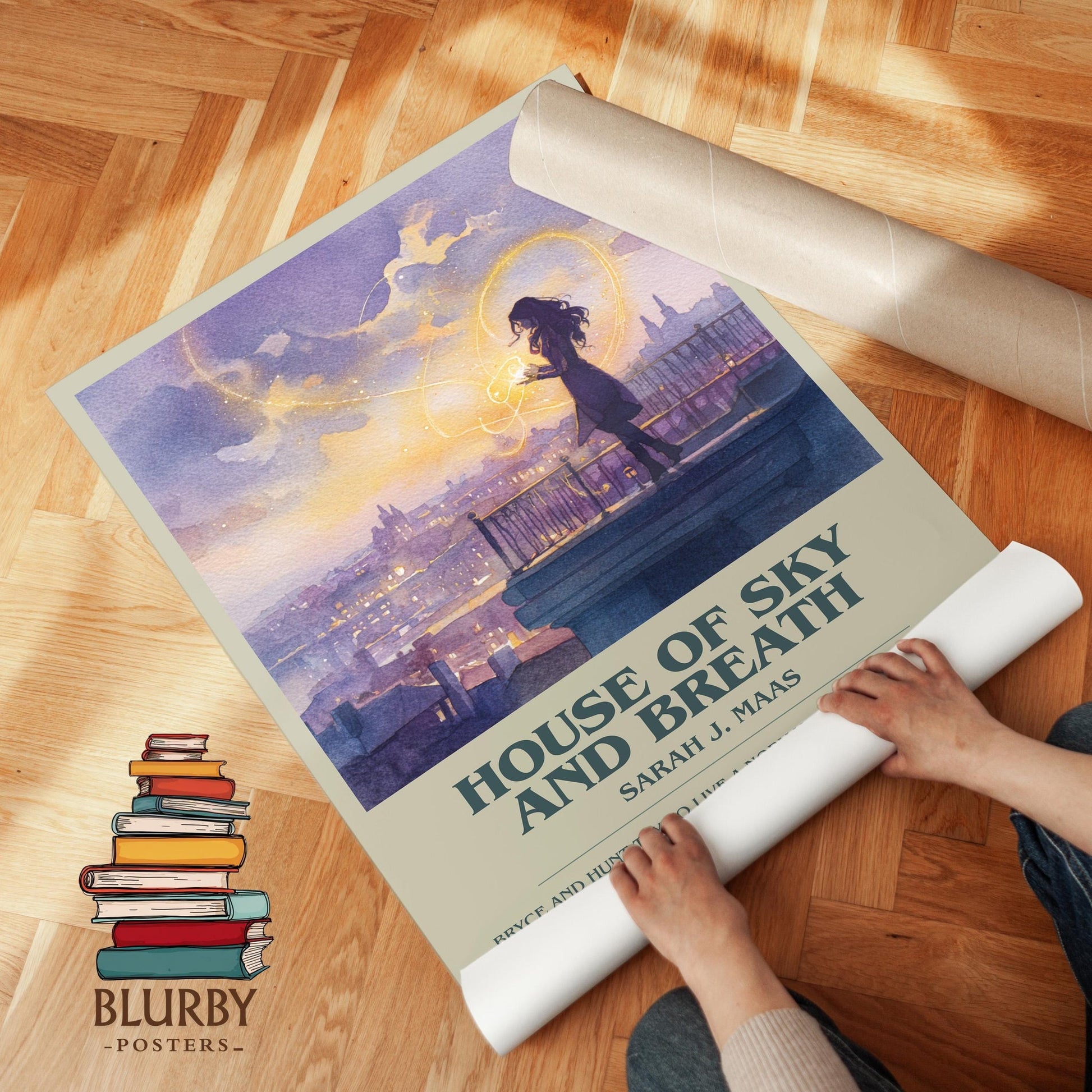 House of Sky and Breath book poster packaging – museum-quality print rolled in protective tube