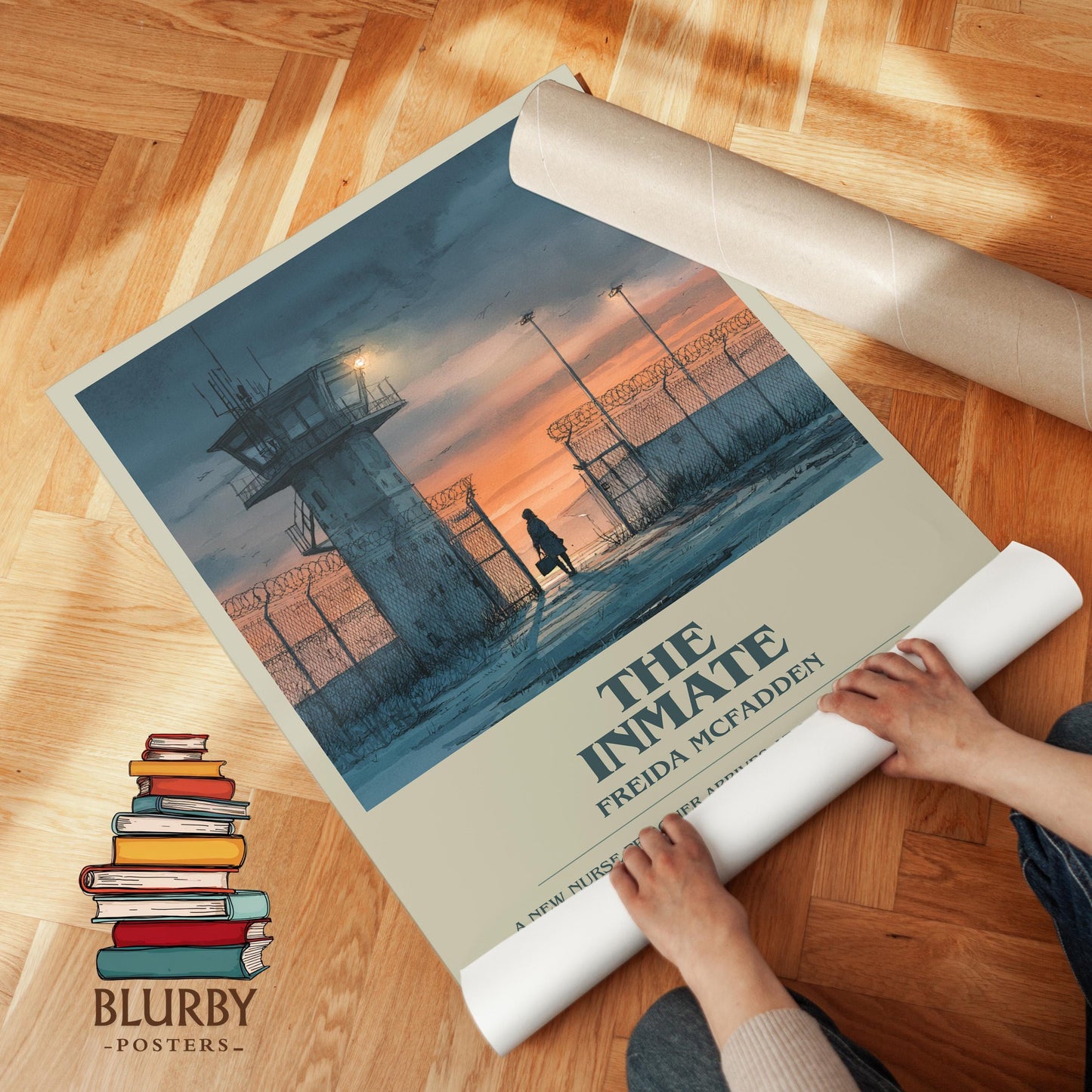 The Inmate book poster packaging – museum-quality print rolled in protective tube