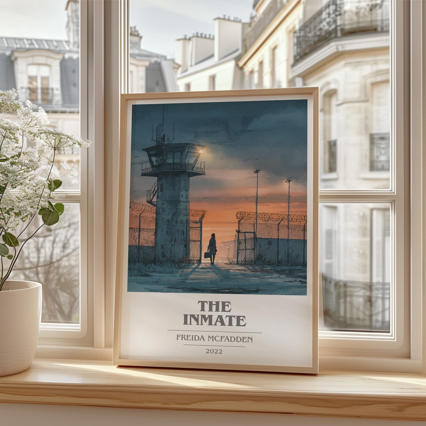 The Inmate book cover poster colour and style options – Freida McFadden book art