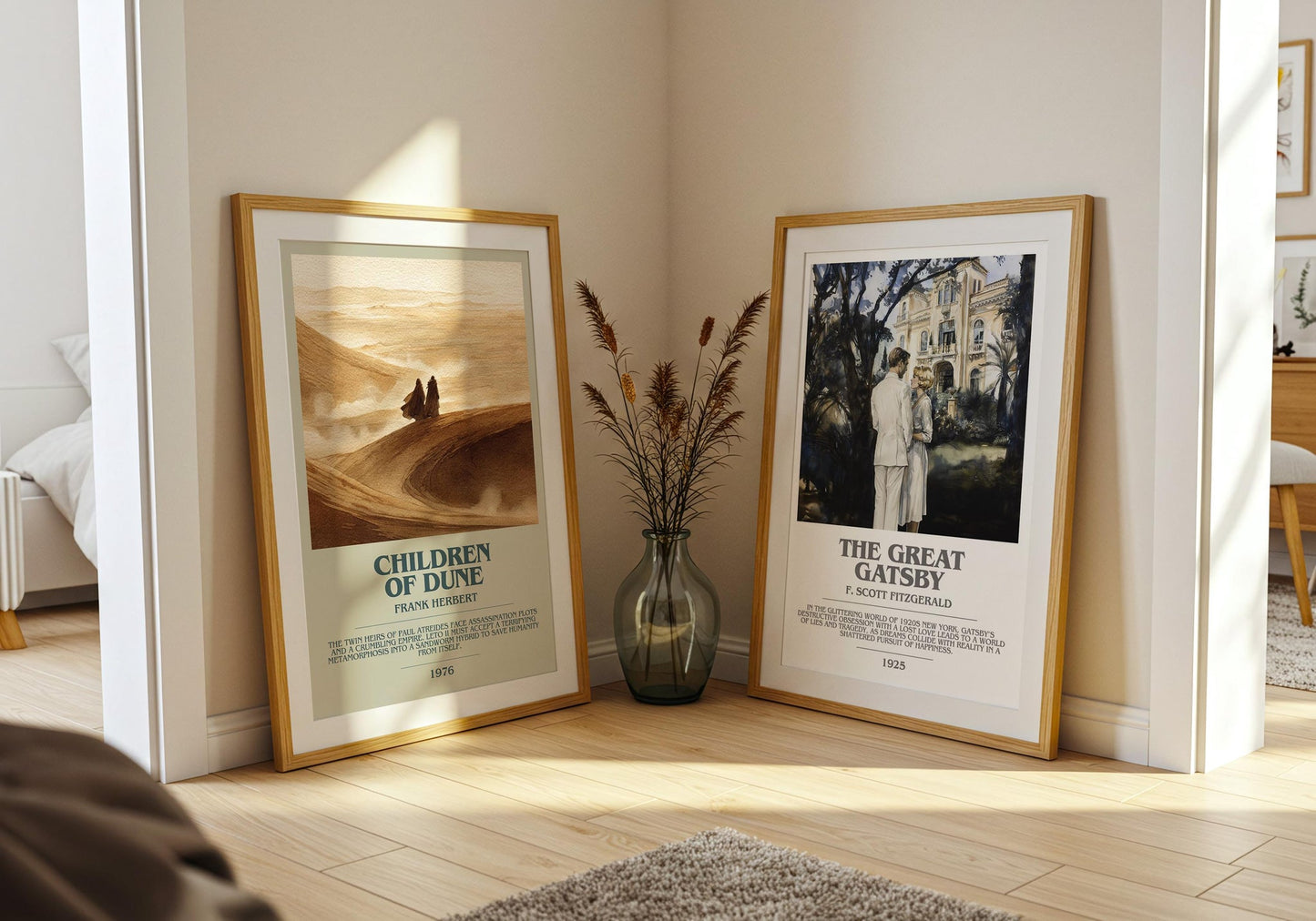 Children of Dune bookish poster paired in gallery wall – literary art prints