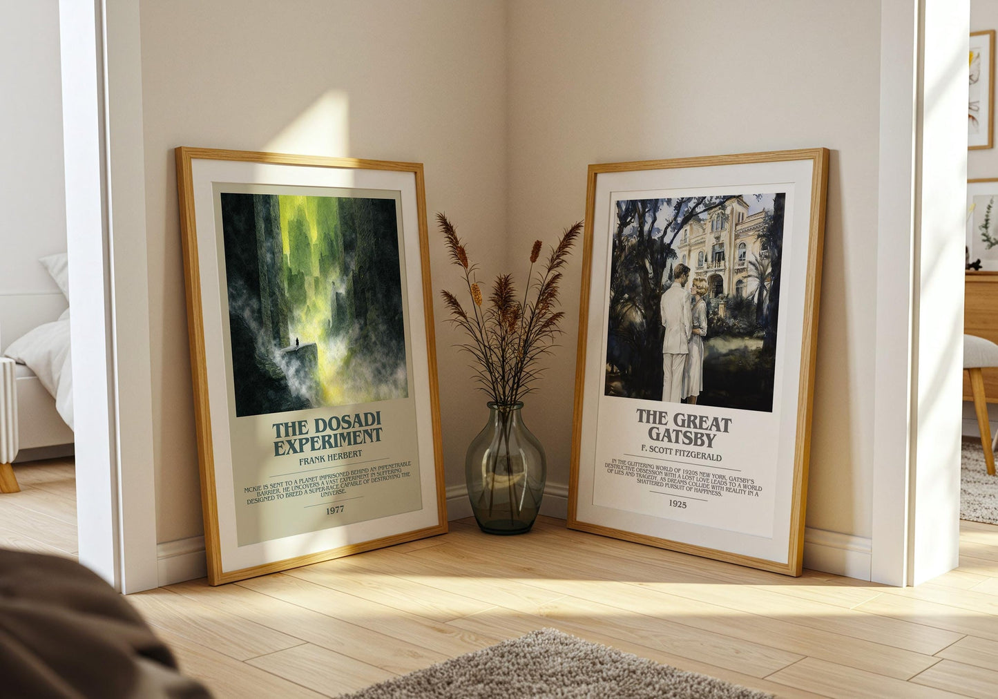 The Dosadi Experiment bookish poster paired in gallery wall – literary art prints