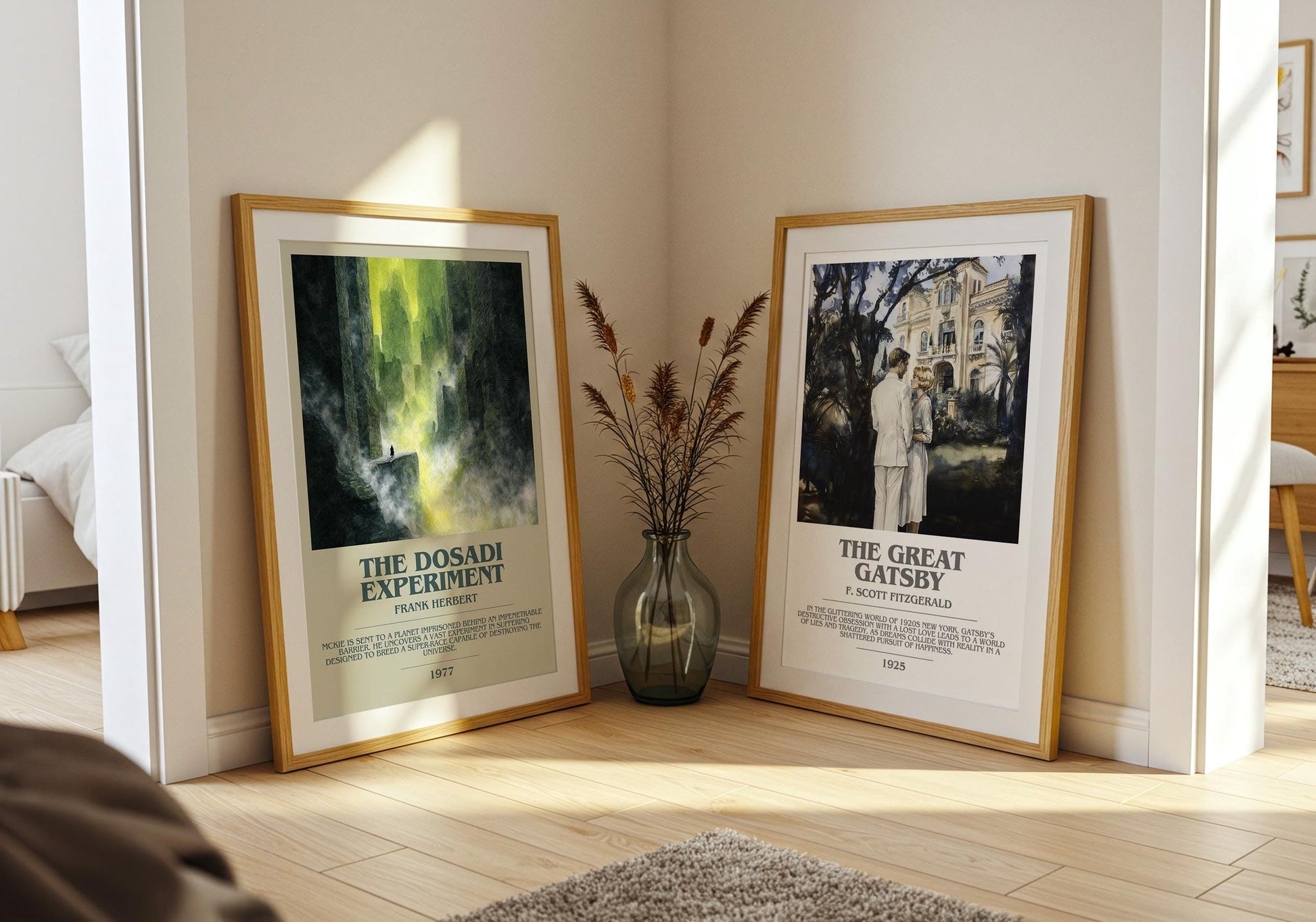 The Dosadi Experiment bookish poster paired in gallery wall – literary art prints