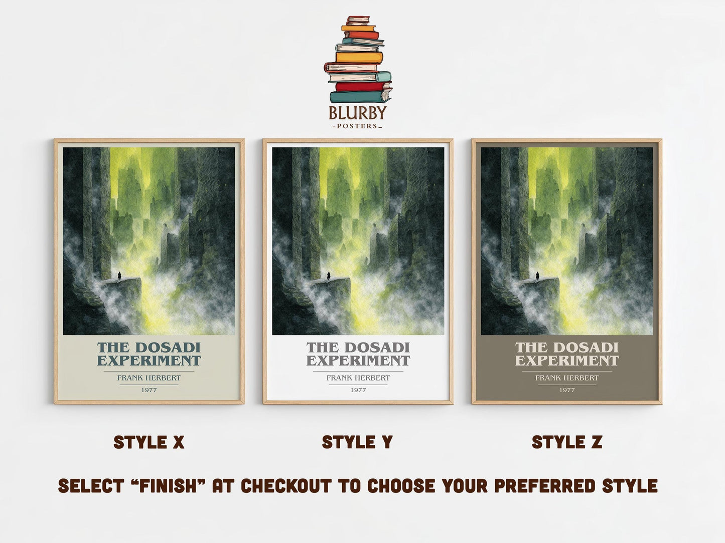 The Dosadi Experiment book cover print in frame leaning in hallway – sci fi wall art