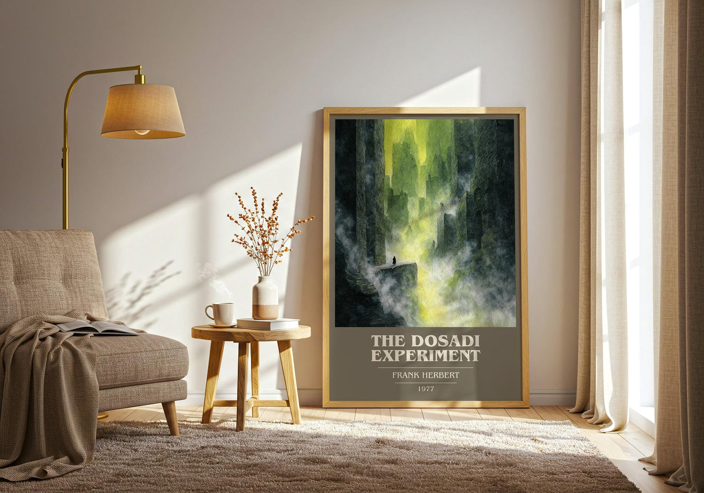 The Dosadi Experiment book cover book poster framed on wall – sci fi wall art