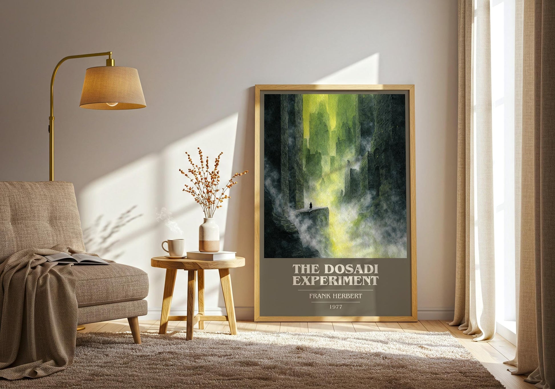 The Dosadi Experiment book cover book poster framed on wall – sci fi wall art