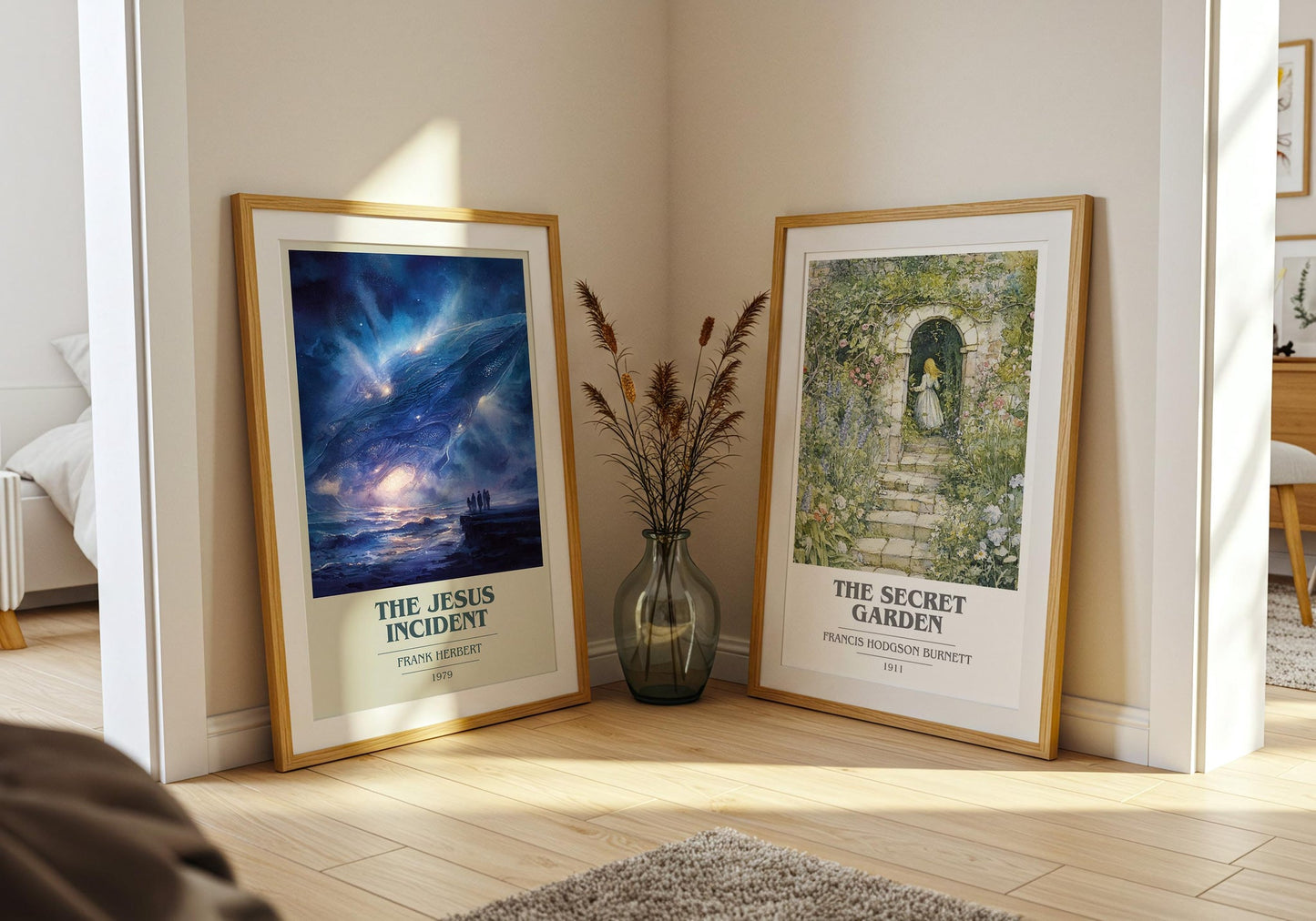 The Jesus Incident book poster packaging – museum-quality print rolled in protective tube